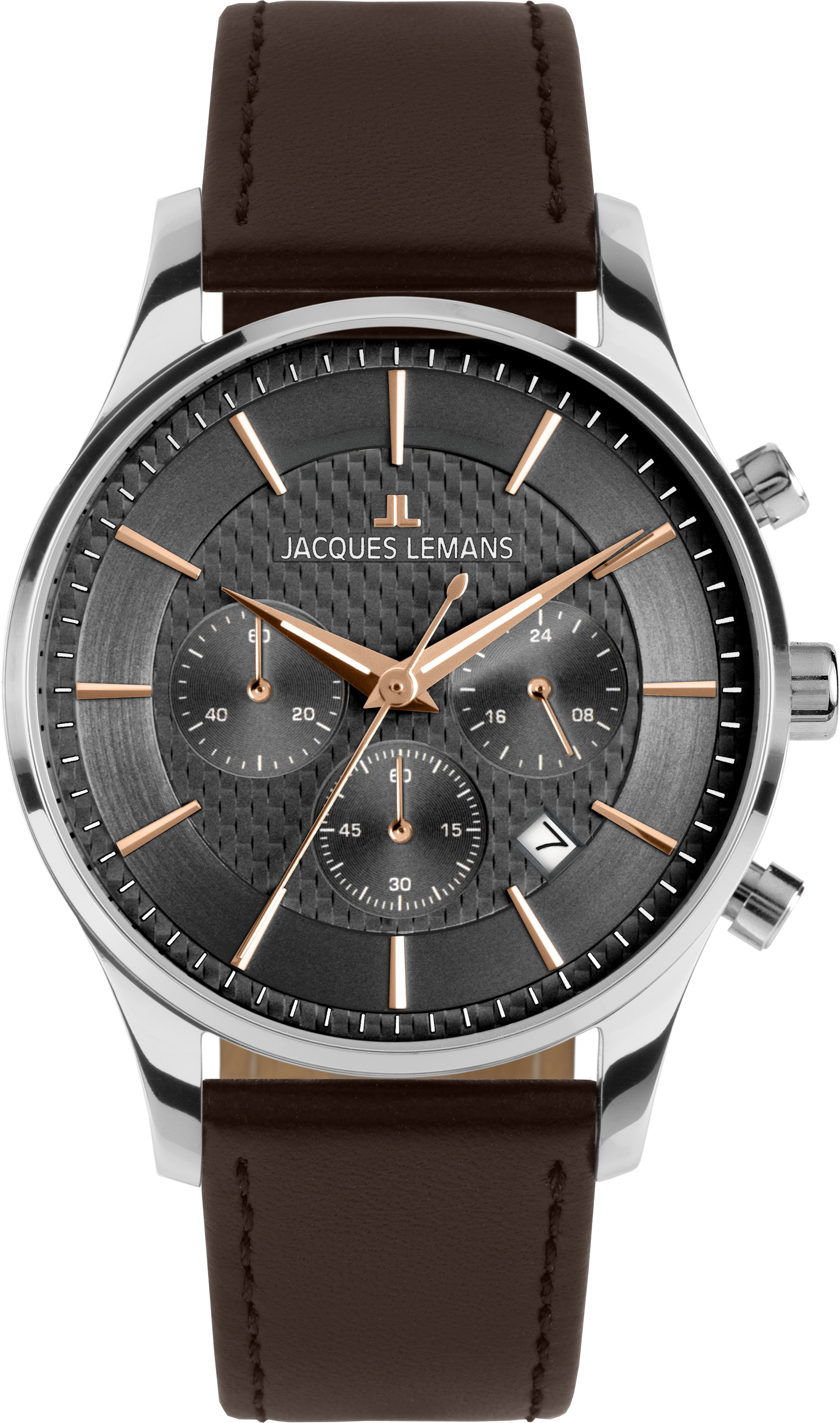 Jacques Lemans Chronograph »London« Quarzuhr, Armbanduhr, Herrenuhr, analog, Tag, Stoppfunktion