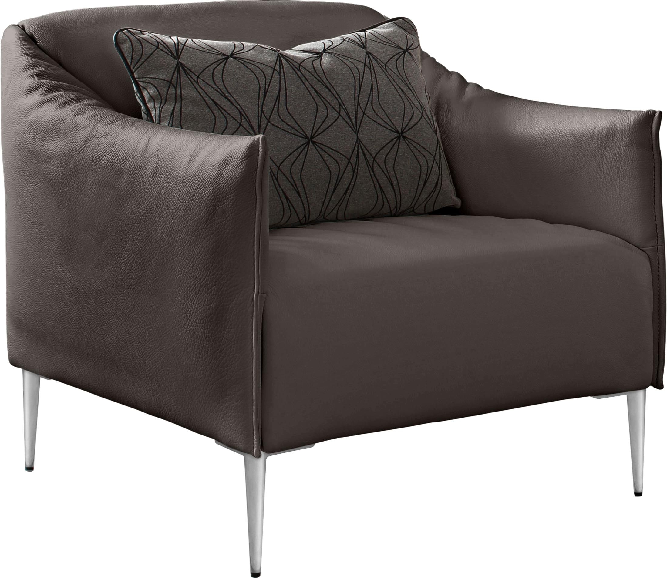W.SCHILLIG Cocktailsessel »sally«, mit Metallfüßen in Chrom glänzend