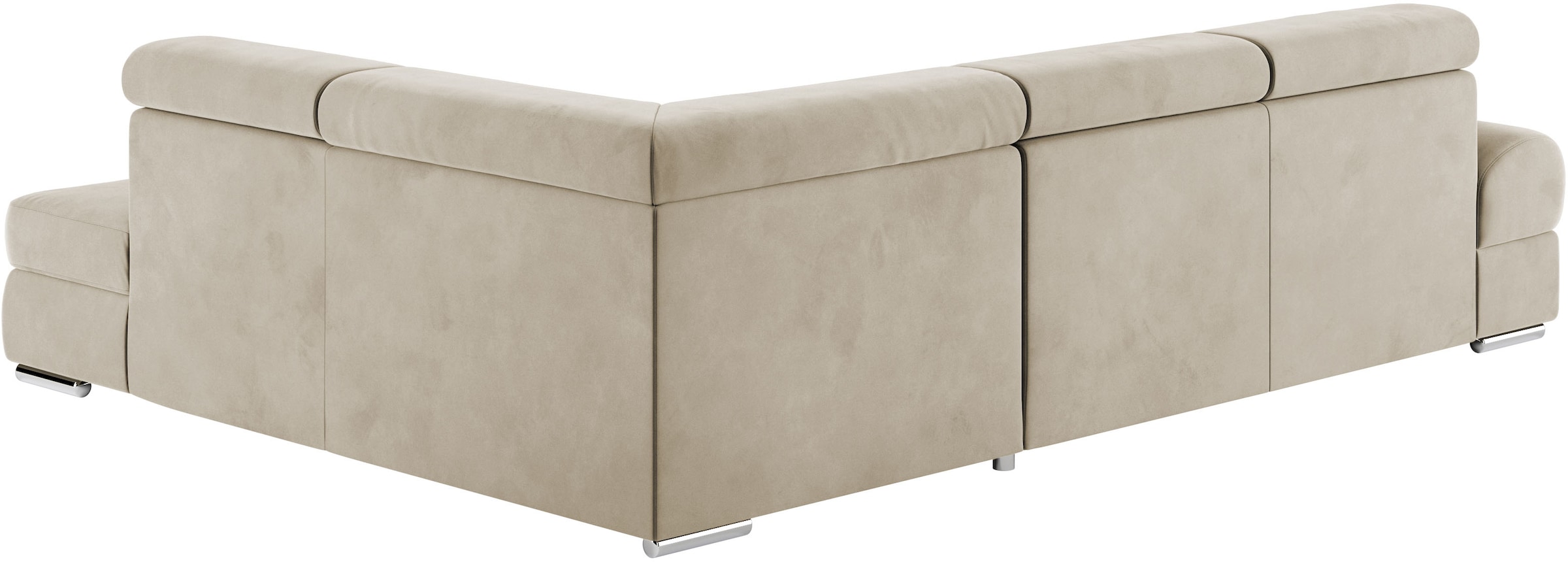 sit&more Ecksofa »Broadway L-Form«, mit verstellbaren Kopfteilen, wahlweise mit Bettfunktion