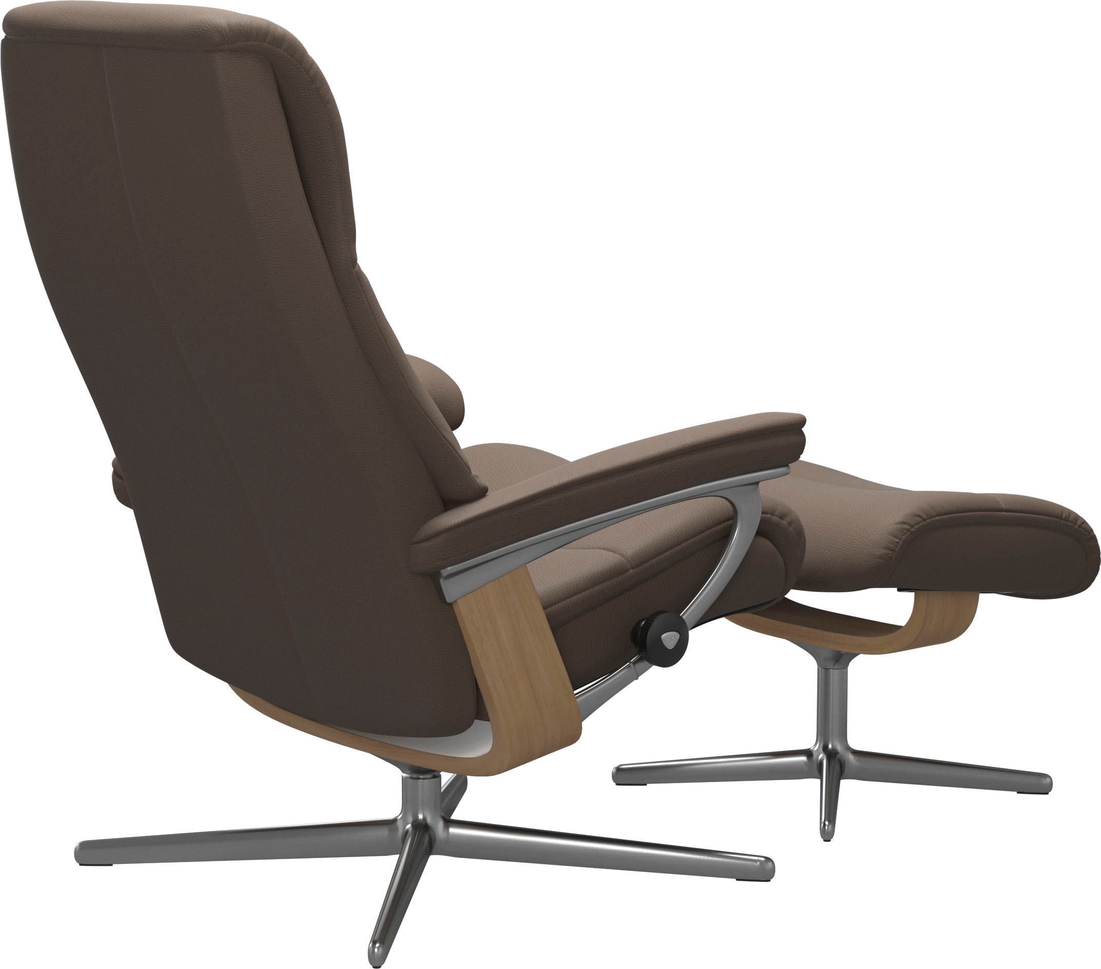 Stressless® Fußhocker »View«, mit Cross Base, Größe S, M & L, Holzakzent Eiche