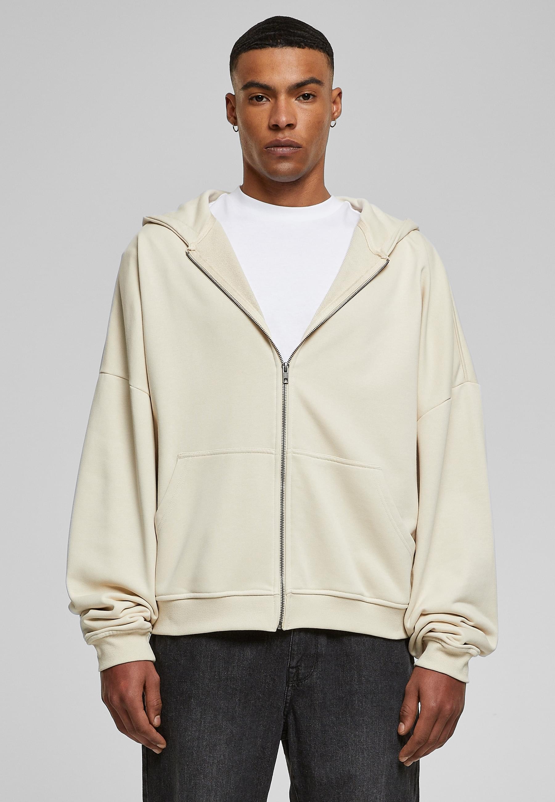 URBAN CLASSICS Sweatjacke »Urban Classics Herren 90's Zip Hoody« 1 Stk. tlg.