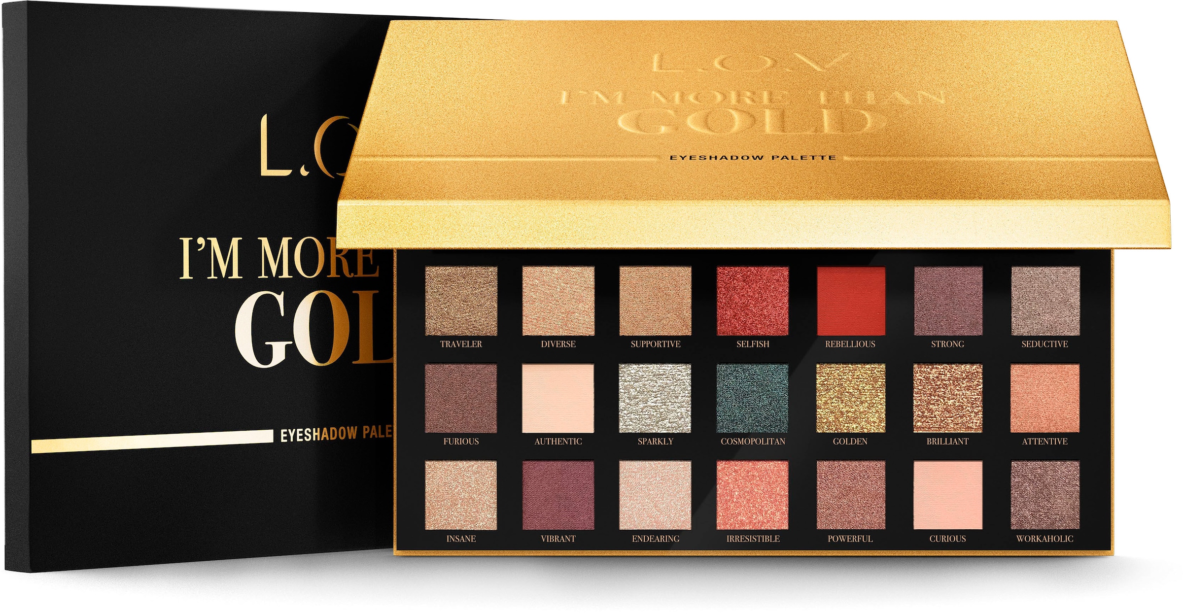 Bild von L.O.V Lidschatten-Palette »I´M MORE THAN GOLD«