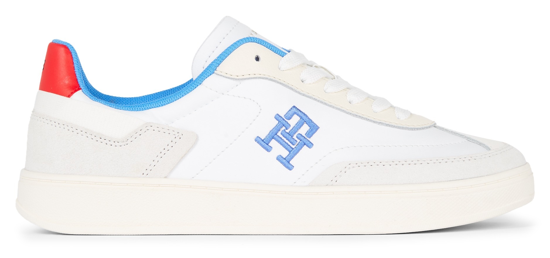 Tommy Hilfiger Plateausneaker »TH HERITAGE COURT SNEAKER«, mit TH-Logostickerei, Freizeitschuh, Halbschuh, Schnürschuh