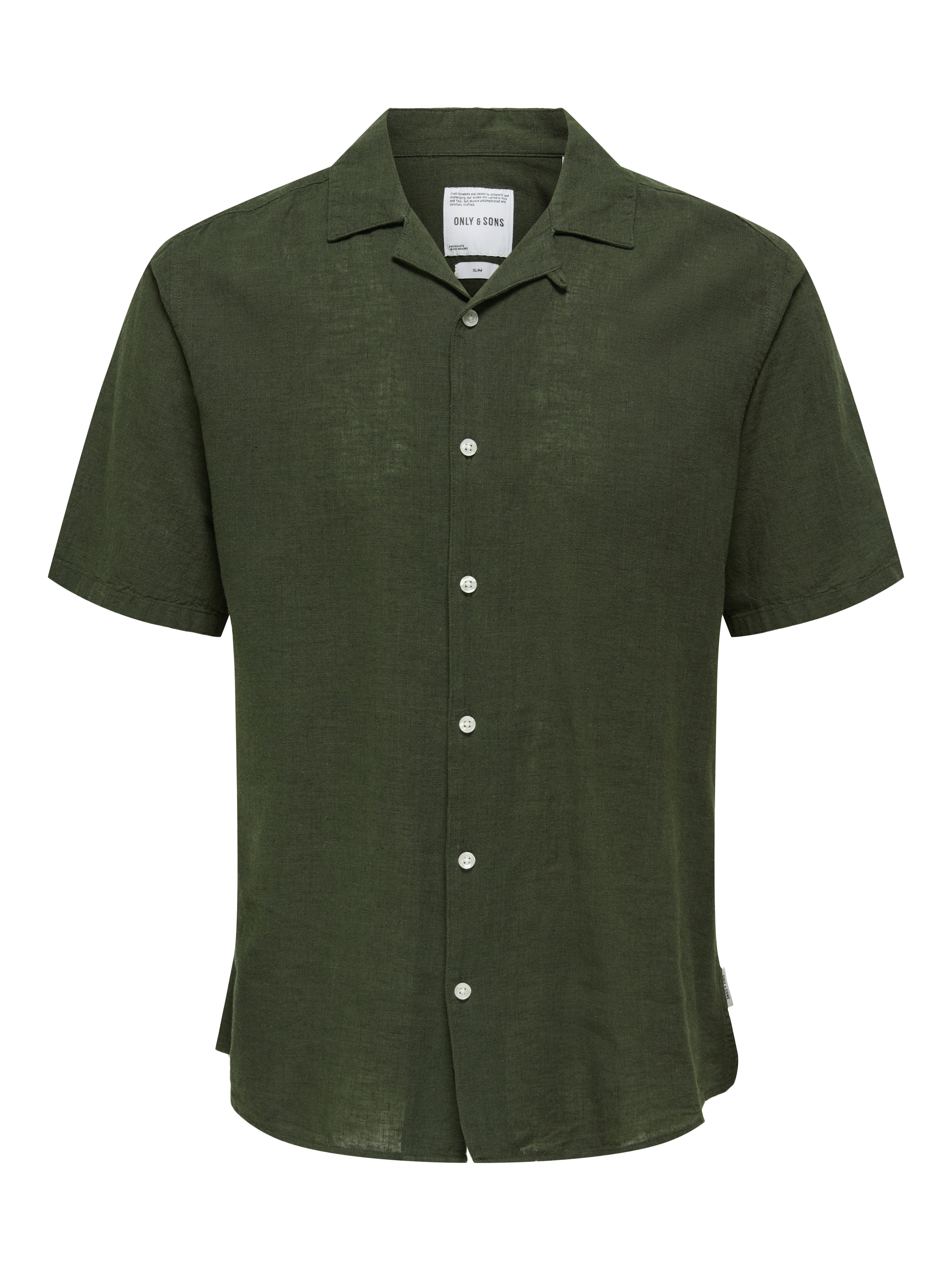 ONLY & SONS Kurzarmhemd »ONSCAIDEN SS SOLID RESORT LINEN NOOS«