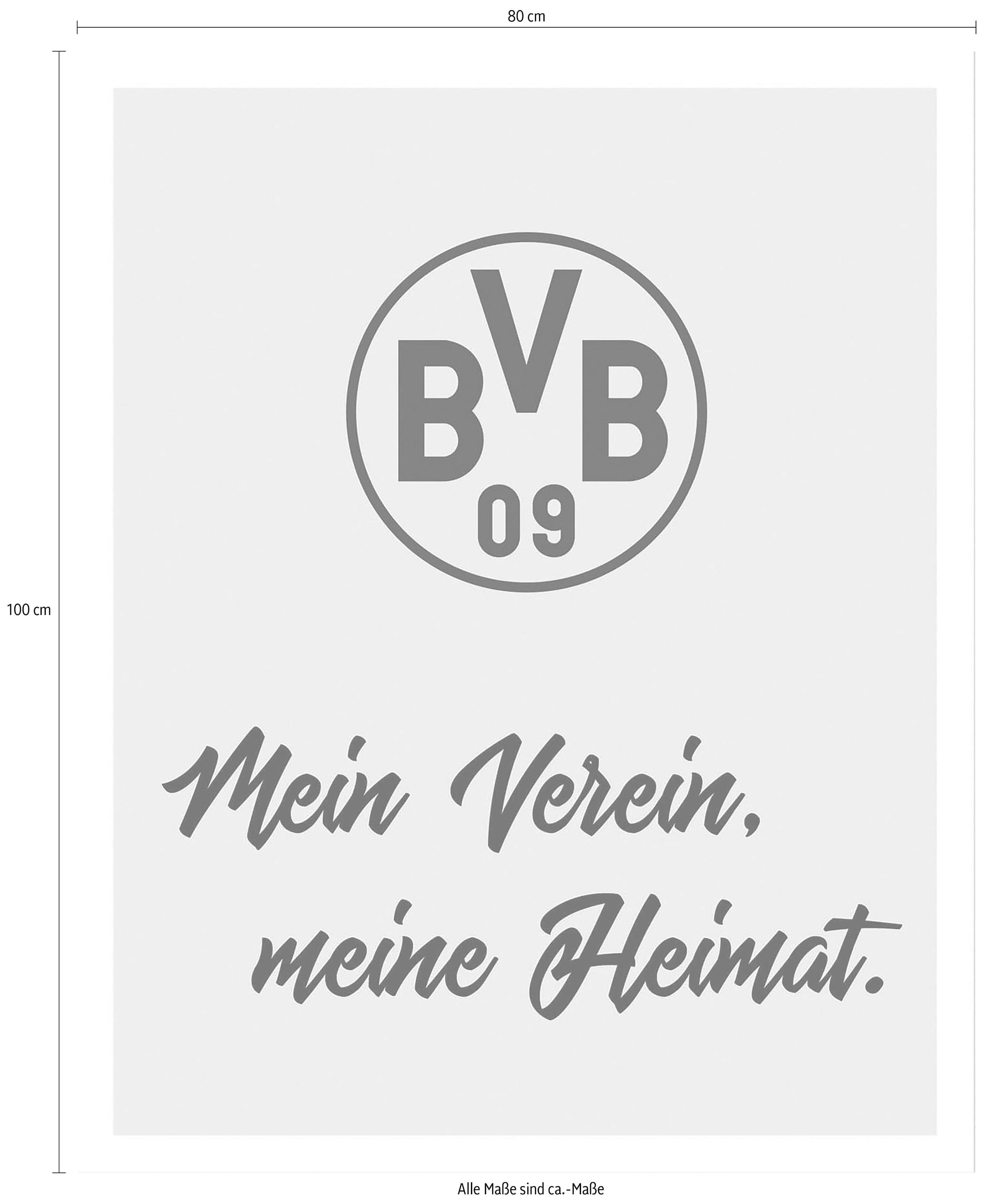 Wall-Art Poster »BVB Mein Verein, auf meine Raten Poster, Heimat«, kaufen Wandbild, Bild, Wandposter