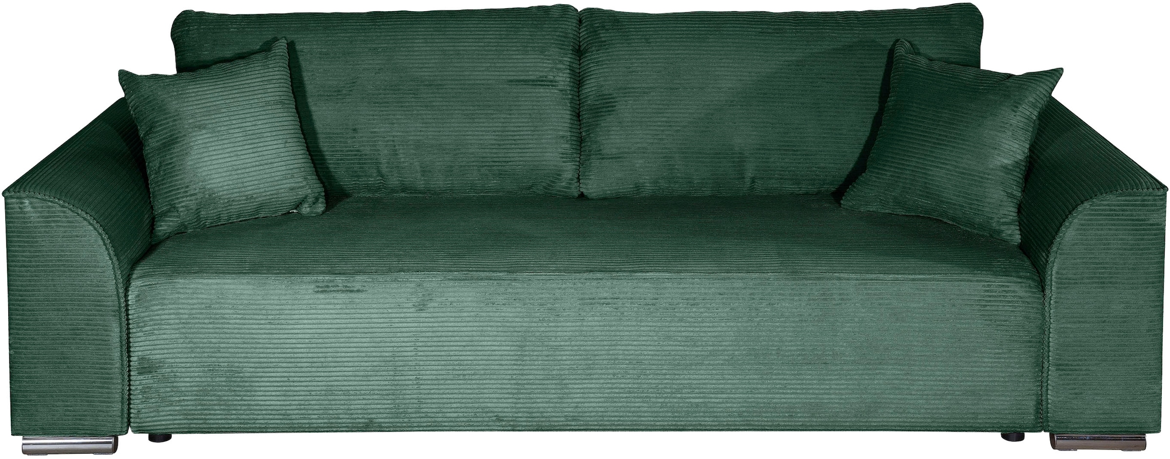 COLLECTION AB Schlafsofa »Sara B: 241 cm, Liegefl. 137x195 cm, Bettkasten, optional mit Topper« Schlaffunktion, Couch mit Bonnellfederkern, Gästebettfunktion
