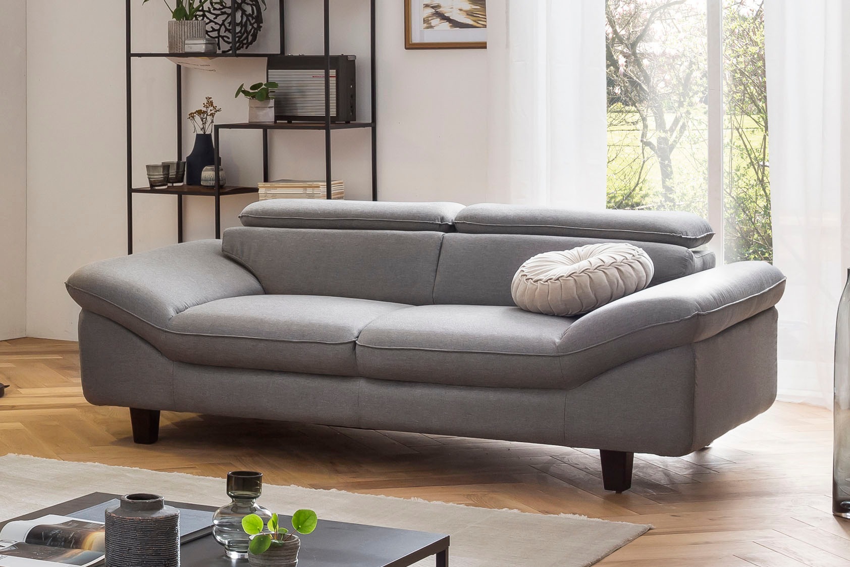 Home affaire 3-Sitzer »Pilot«, Big-Sofa mit Kopfteilverstellung günstig online kaufen