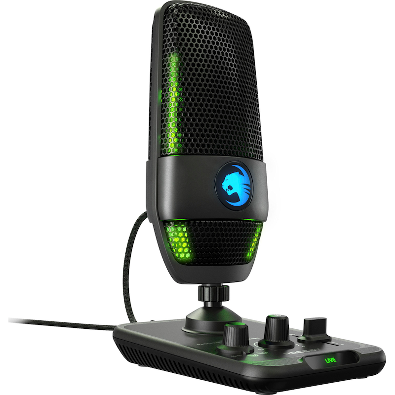 ROCCAT Streaming-Mikrofon »Torch AIMO« schwarz Contactless quick mute - das Mikrofon mit einer einfachen Geste blitzschnell und bequem stummschalten