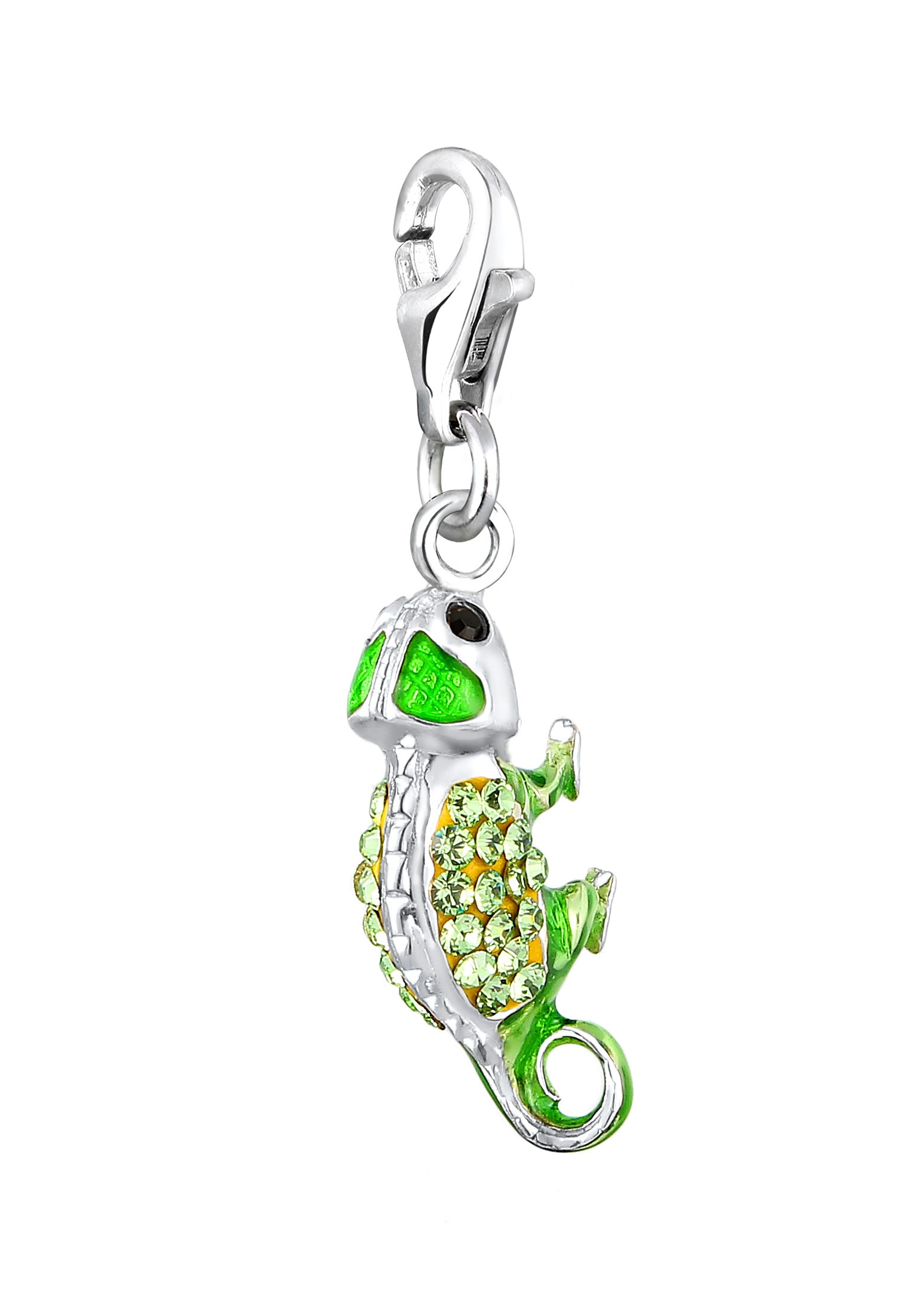 Nenalina Charm-Einhänger »Chamäleon-Anhänger Kristalle 925 Silber«
