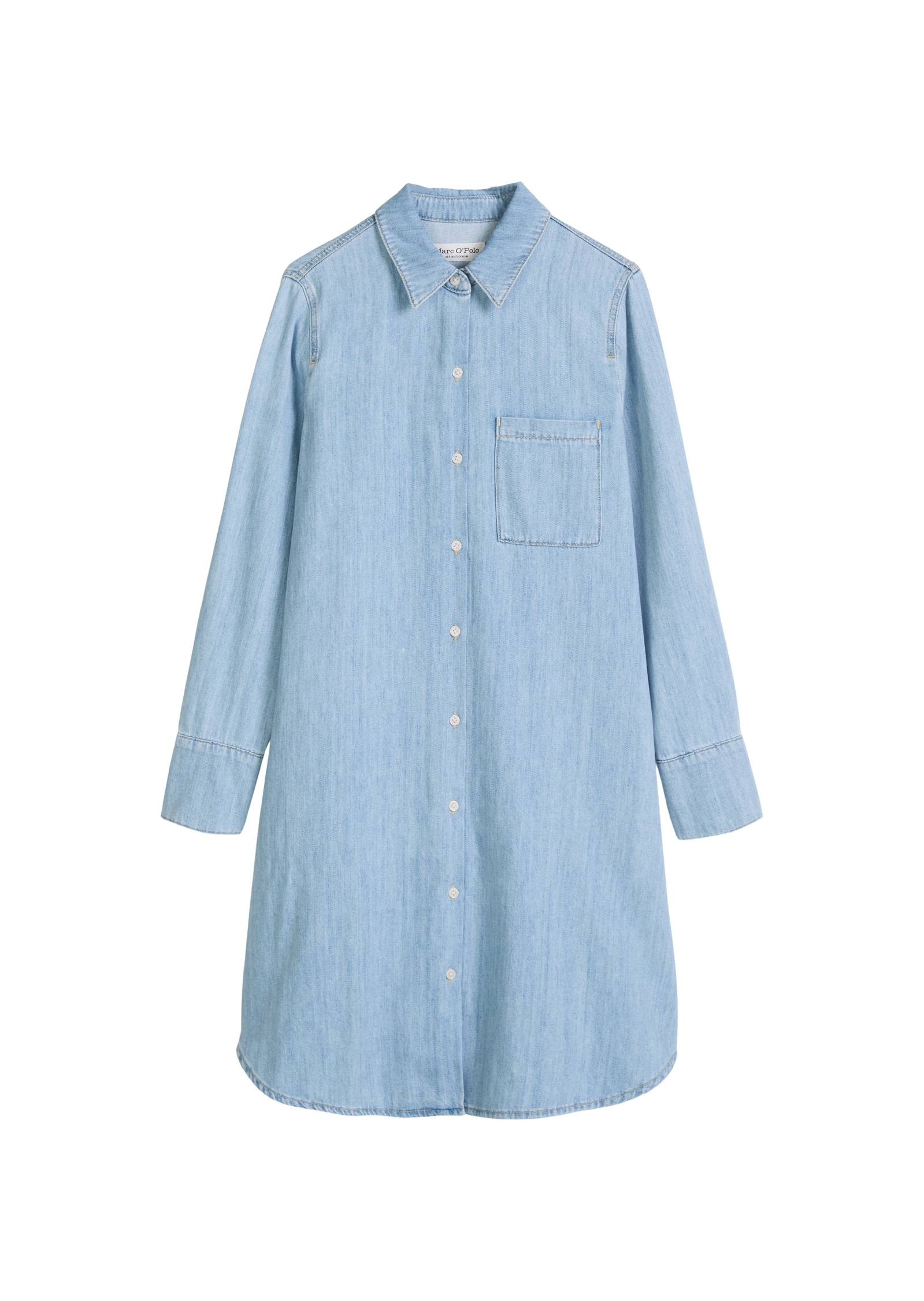 Marc O'Polo Jeanskleid A-Shape aus fließendem Organic Cotton