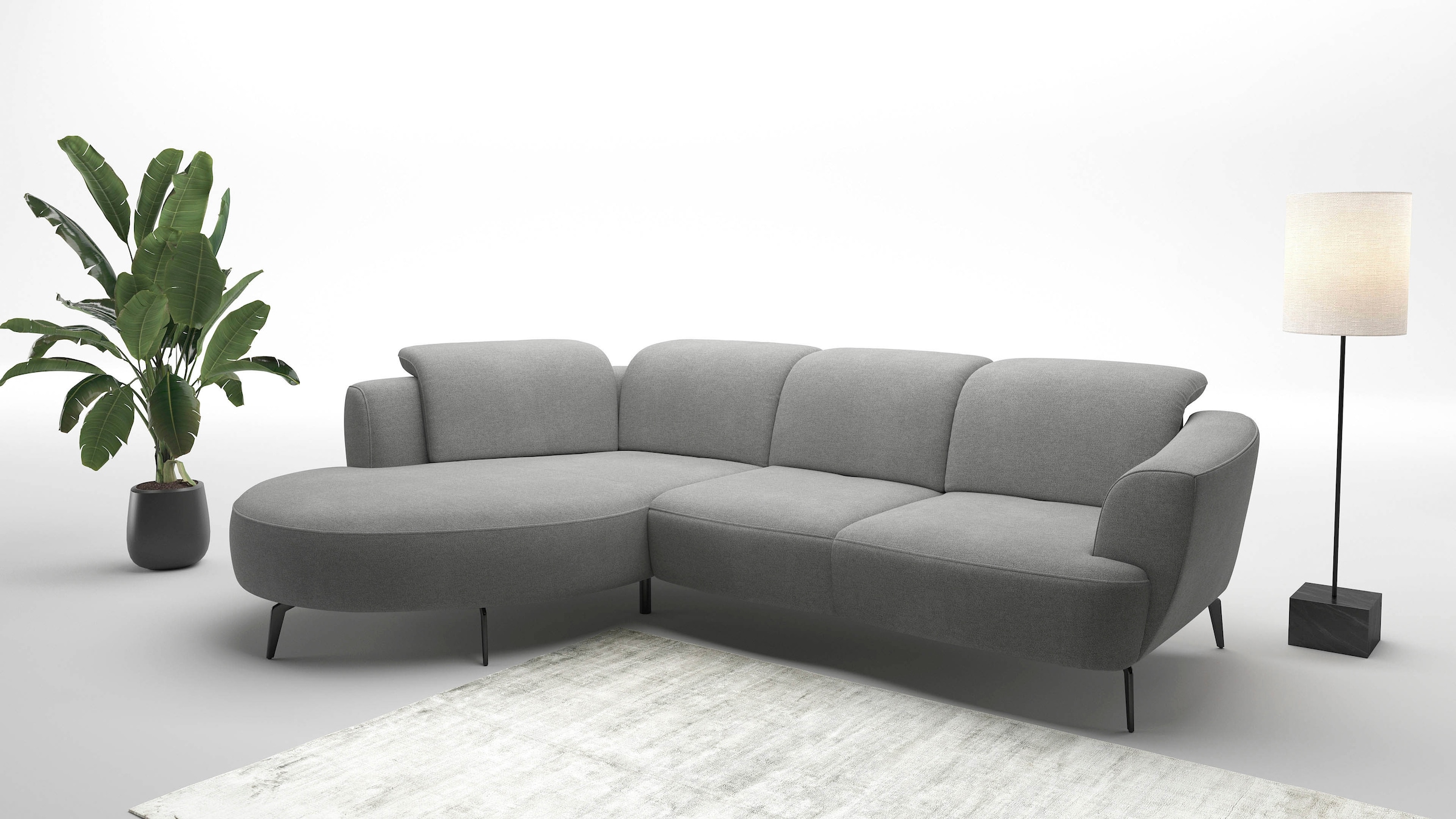 sit&more Ecksofa »Zoe« ink.Sitztiefenverstellung, wahlweise mit Kopfteilver günstig online kaufen