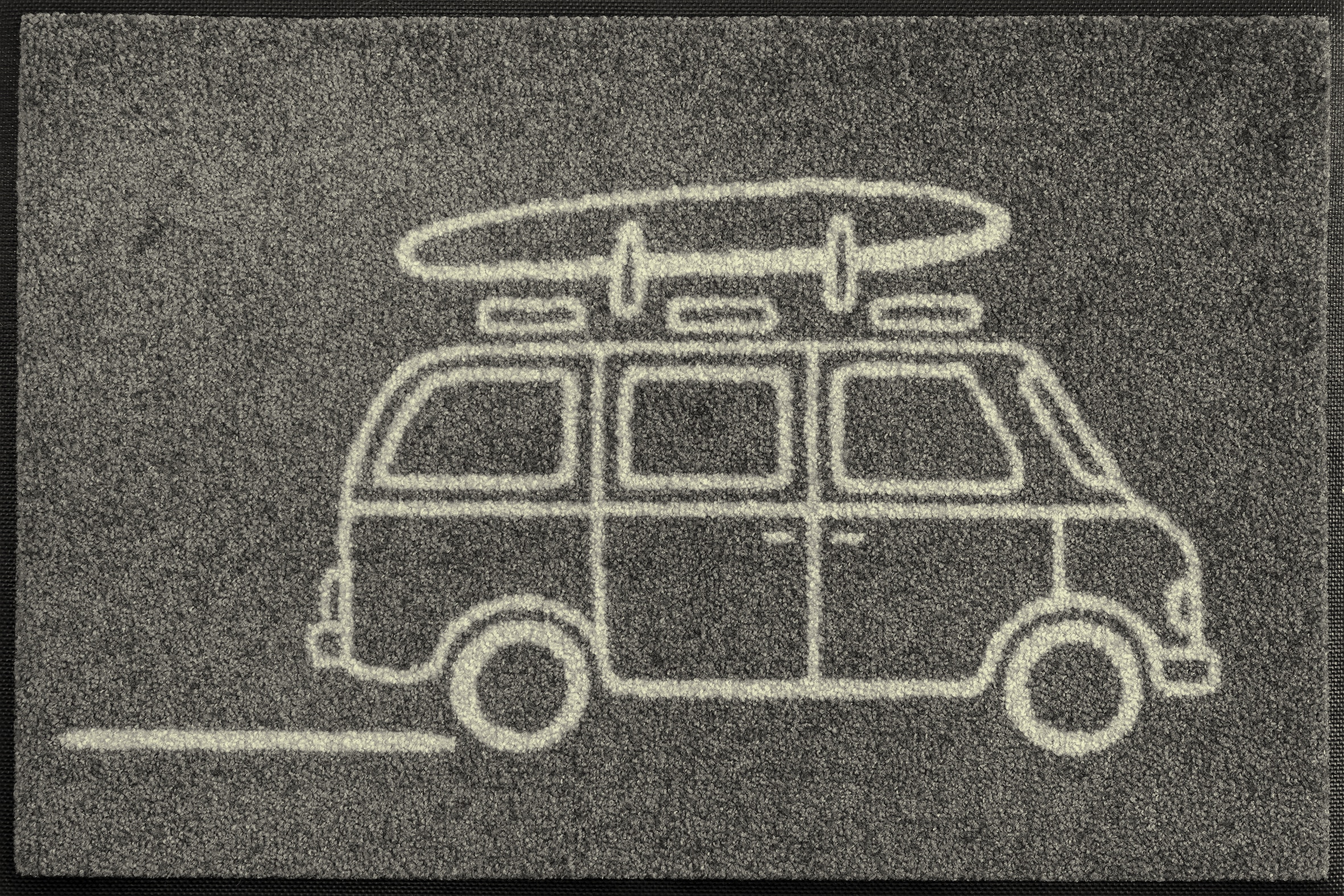 wash+dry by Kleen-Tex Fußmatte »Keep it simple grey« rechteckig 7 mm Höhe