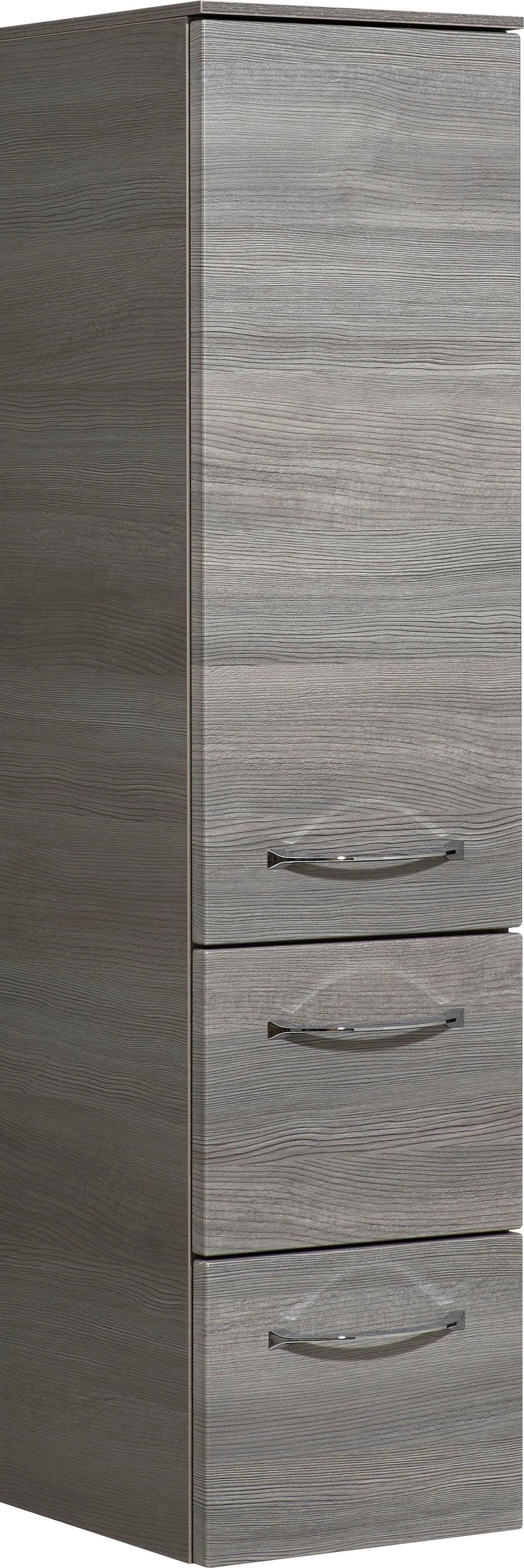 Saphir Badmöbel-Set »6005 Sprint 3-teilig, Keramik-Waschtisch mit LED-Spiegelschrank«, (4 St.), Midischrank, inkl. Türdämpfer, 3 Türen, 4 Schubladen, Bad-Set