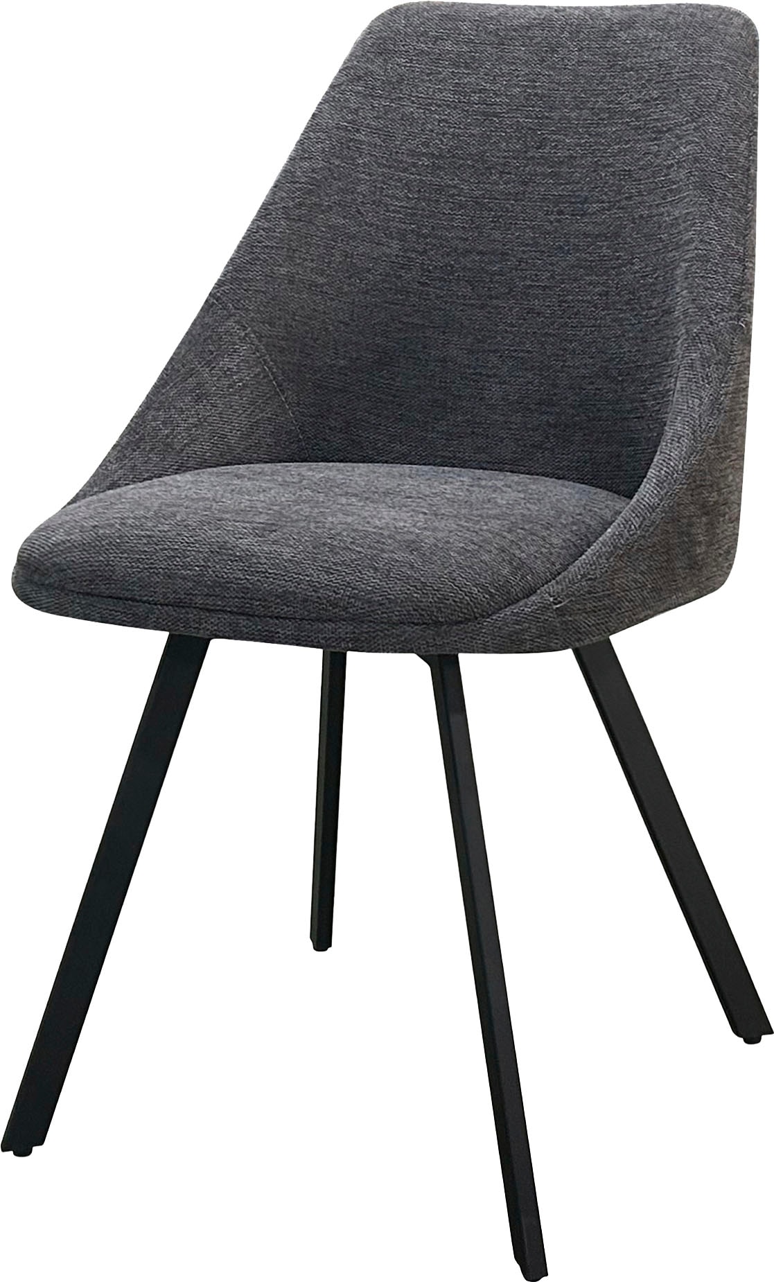 byLIVING Esszimmerstuhl »Jasper (2er-Set)«, (Set), Sitzschale 360°drehbar, Metall schwarz, Küchenstuhl, diverse Bezüge