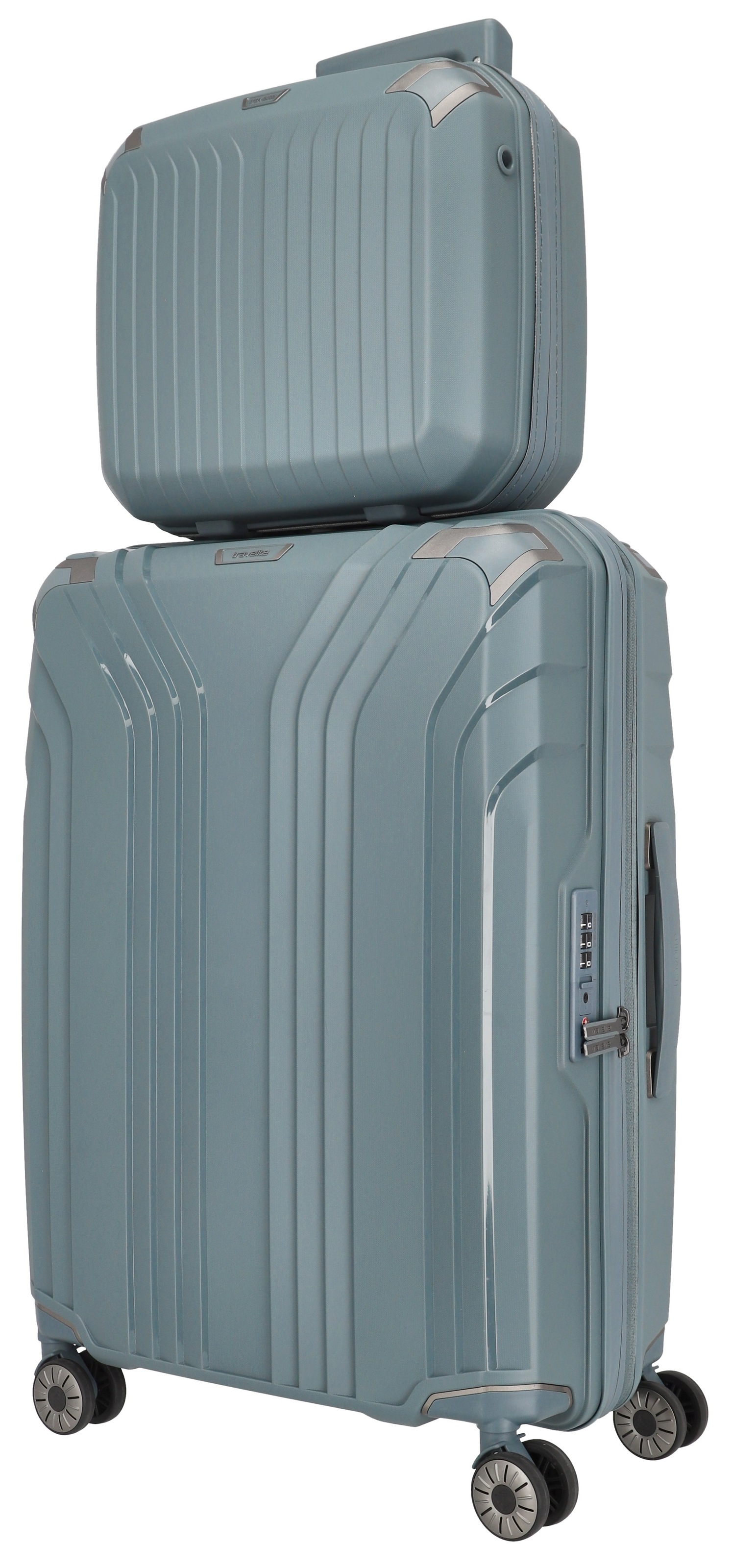 travelite Beautycase »Beautycase ELVAA«, Kosmetikkoffer Trolley-Aufsteckfunktion, passend dazu Koffer ELVAA