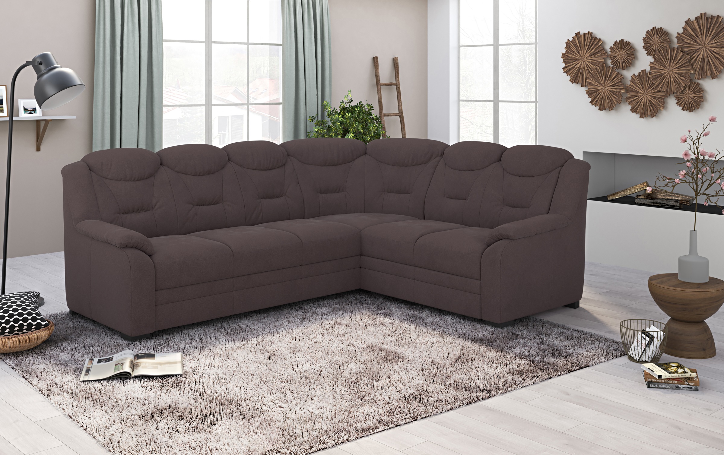 COTTA Ecksofa »Marcus L-Form«, wahlweise mit Bettfunktion & Stauraum