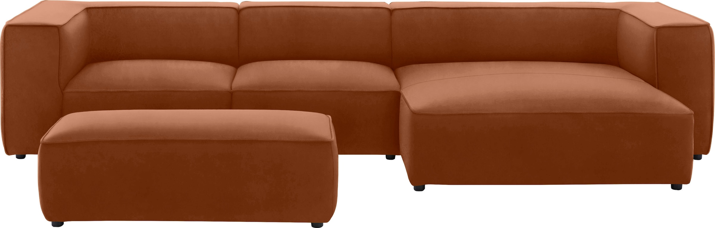 W.SCHILLIG Hocker »around-the-block«, mit eleganter Biese