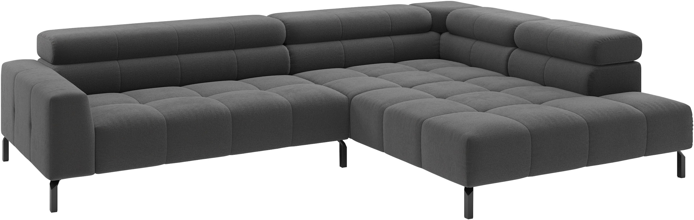 Home affaire Ecksofa »Claya, 311 cm breit, L-Form,  inkl. Kopfteilverstellung« wahlweise elektrischer Sitzvorzug