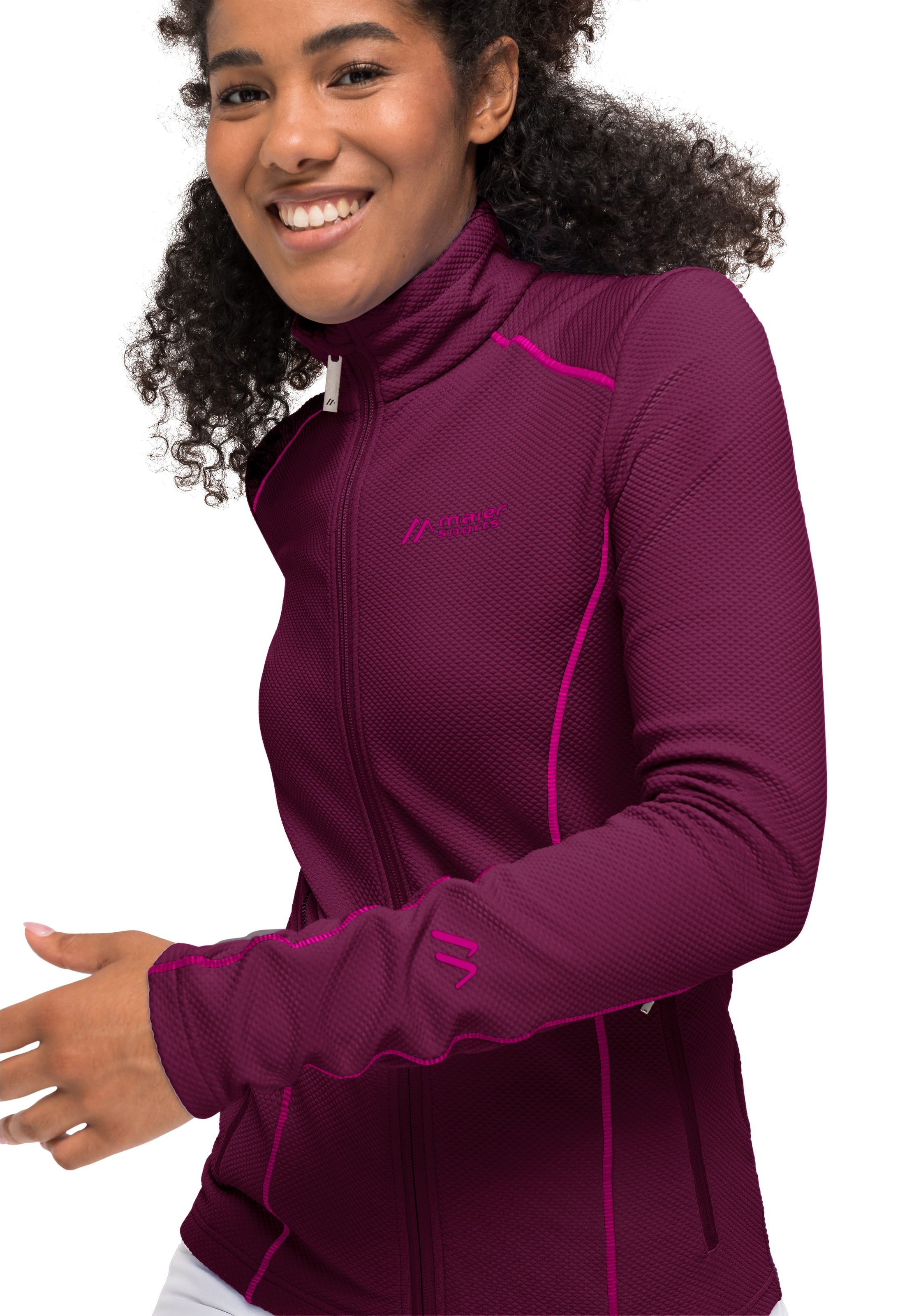 Maier Sports Funktionsshirt »Ximena«, warme Damen Fleecejacke als Midlayer, ideal zum Skifahren