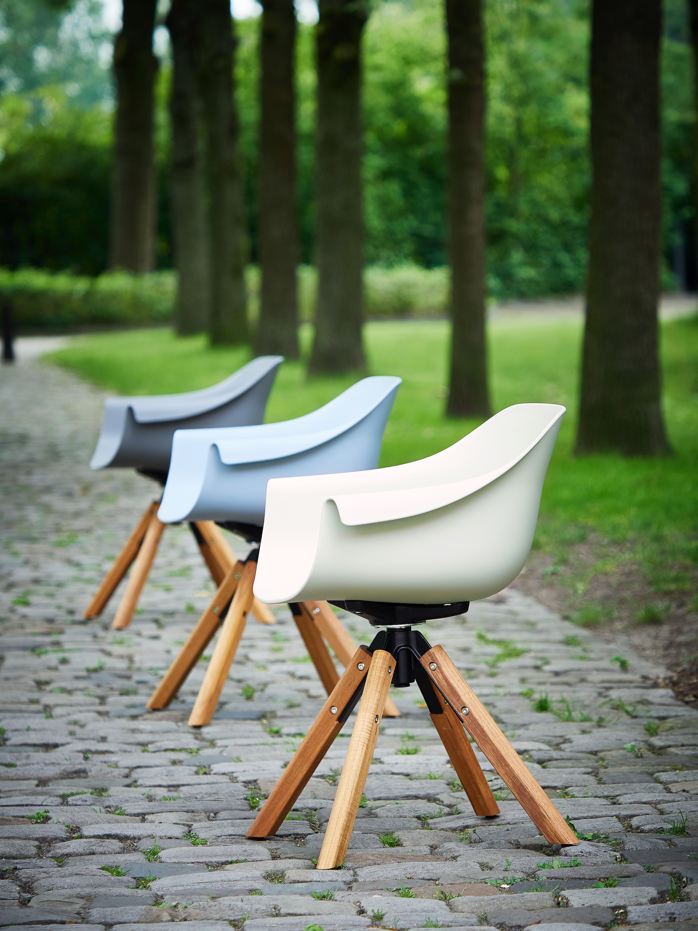 Musterring Gartenstuhl »Freilicht Schalenstuhl« (Set) 2 Stk.Drehbar und in 4 Farben erhältlich für flexible Sitzmomente