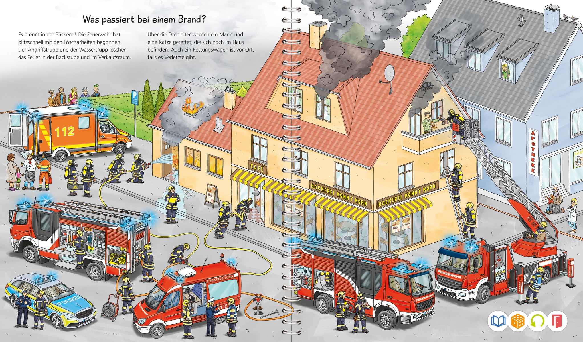 Ravensburger Buch »tiptoi® Wieso? Weshalb? Warum? Bei der Feuerwehr«, Made in Europe