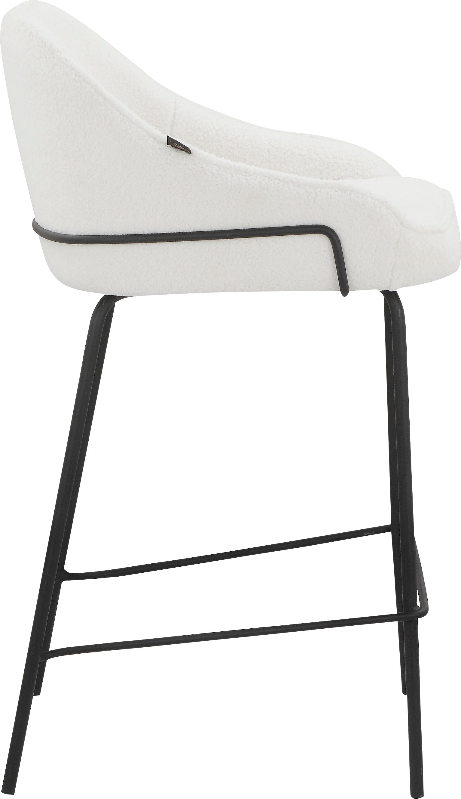 Leonique 4-Fußstuhl »Puant«, 2 St., Struktur, mit Stoff aus Polyester/recyceltem Polyester, Sitzhöhe 65 cm