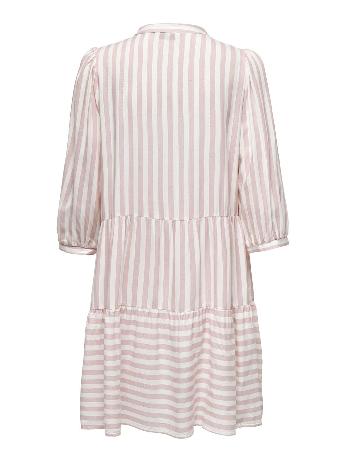 ONLY Tunikakleid »ONLKAYA 3/4 PUFF SHORT DRESS WVN NOOS«, mit Volant im Tunika Style