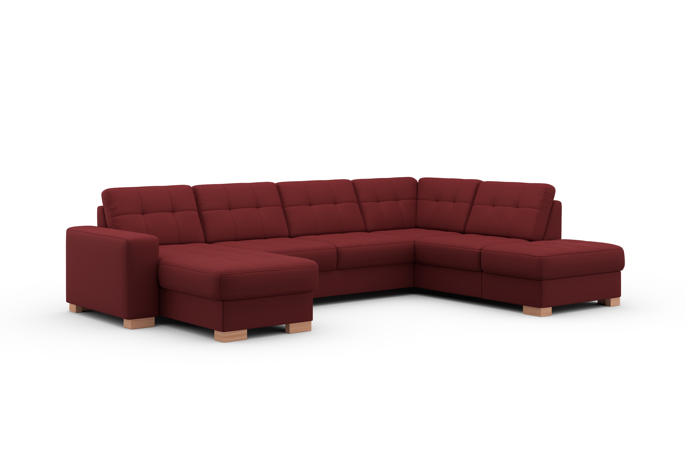 sit&more Wohnlandschaft »Quincy U-Form«, wahlweise mit Bettfunktion und Bettkasten