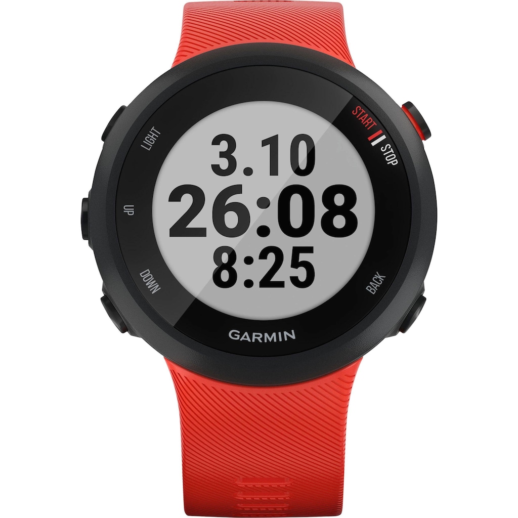 Garmin Smartwatch »Forerunner 45, Silikon-Armband 20mm«, (GPS-Laufuhr)