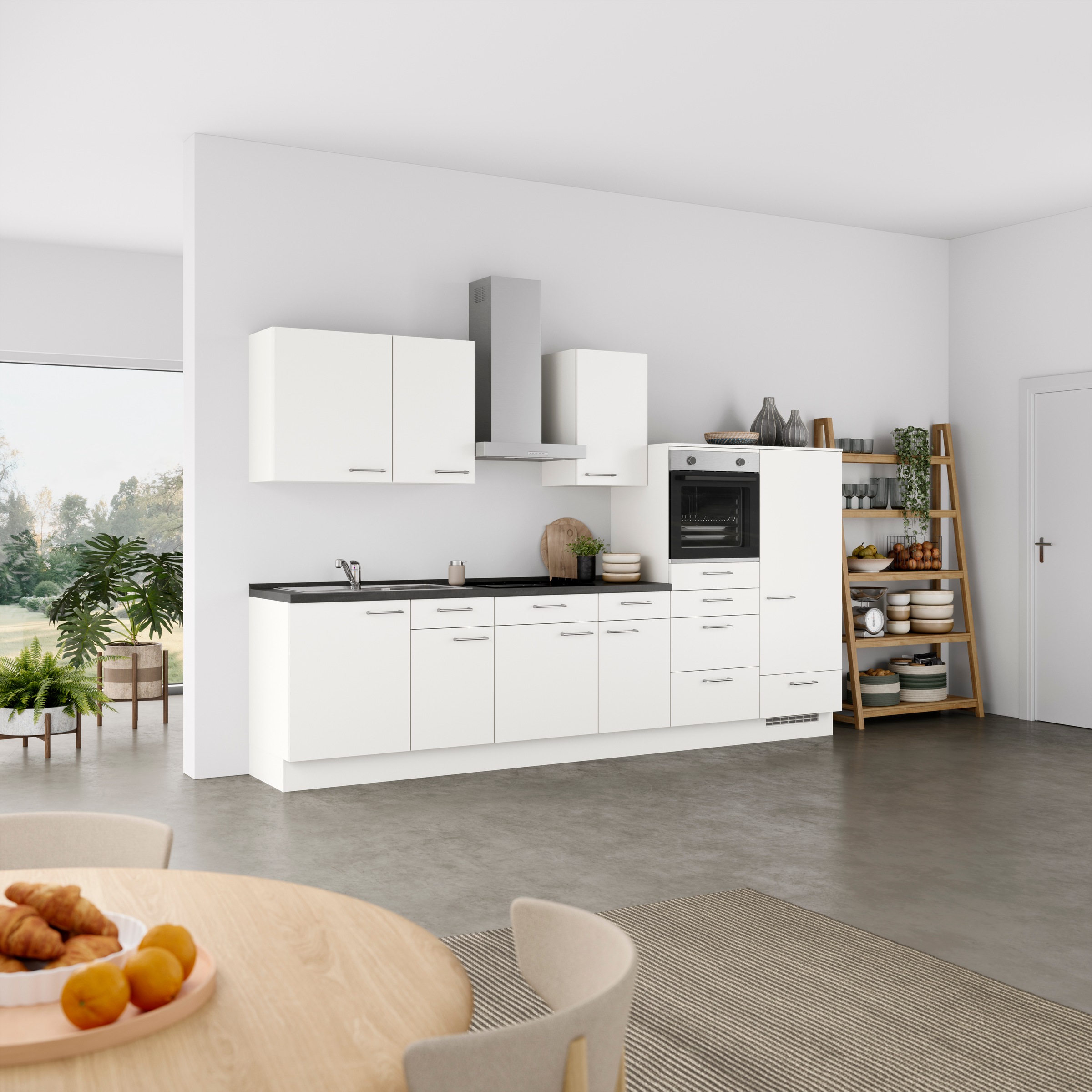 nobilia® Küchenzeile »"Laser I", Ausrichtung wählbar, Breite 330 cm« vormon günstig online kaufen