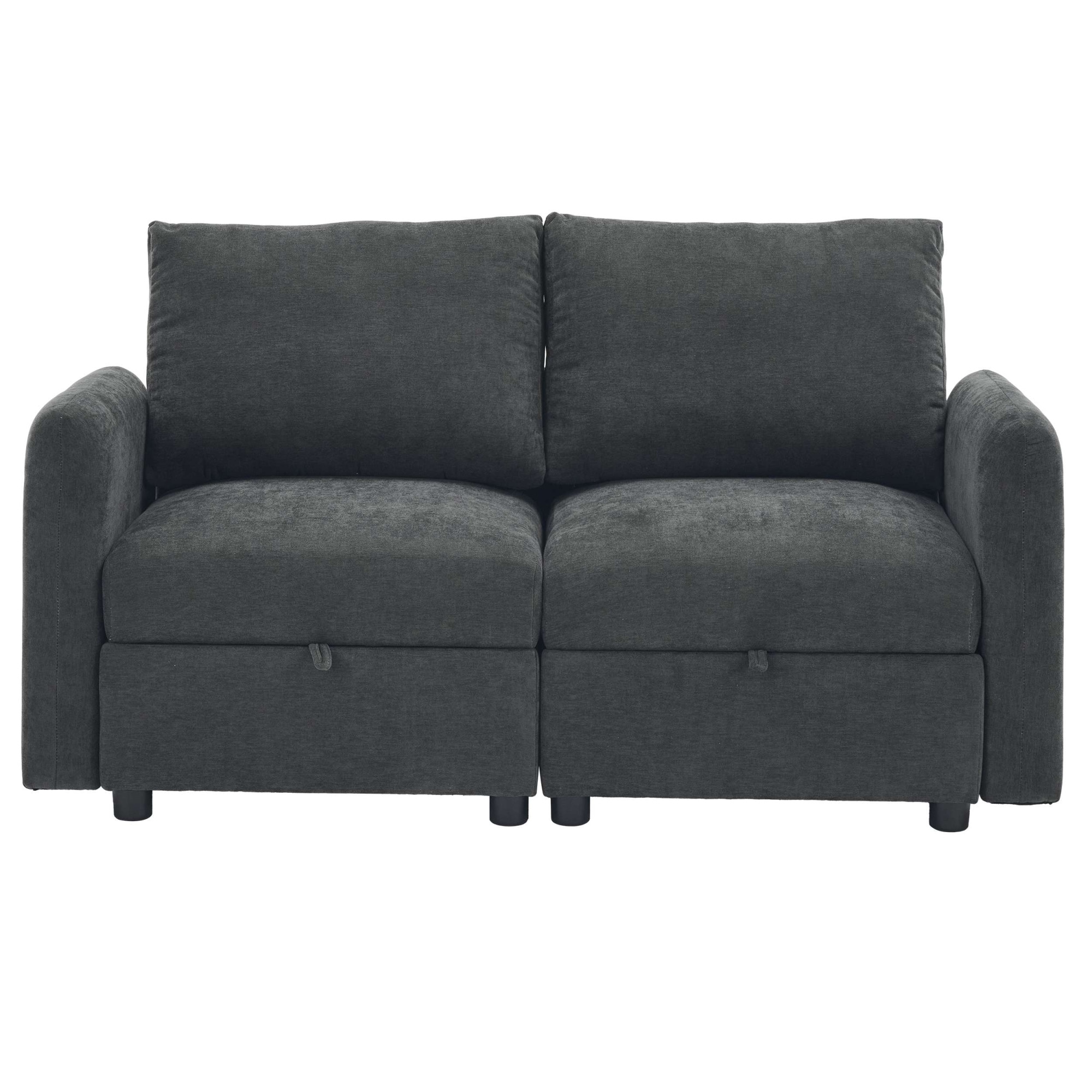 Dorel Home 2-Sitzer »STILHUS Modularsofa mit Stauraum, Breite 155 cm, Chenille-Bezug« als Modul oder separat verwendbar - individuell kombinierbar