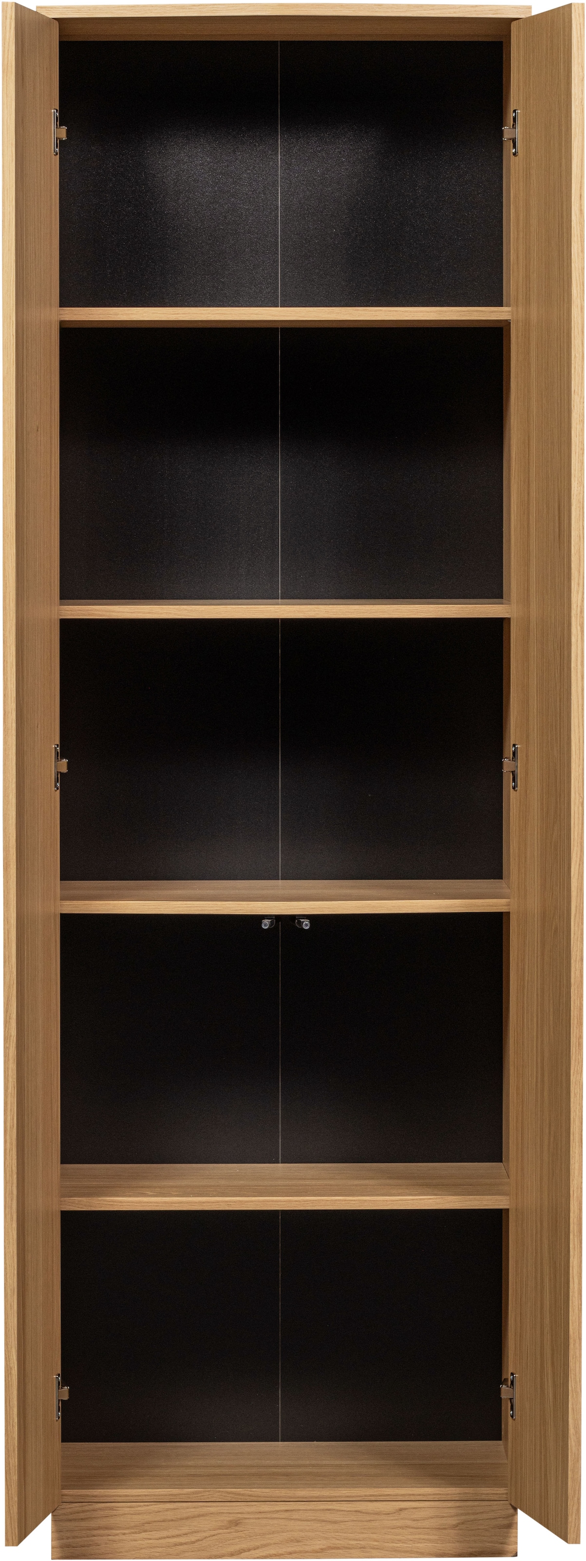 WOOOD Mehrzweckschrank »ZUMA  Garderobenschrank. Wäscheschrank, Höhe 210 cm« Eichenfurnier mit zeitlosem Design und Maserung