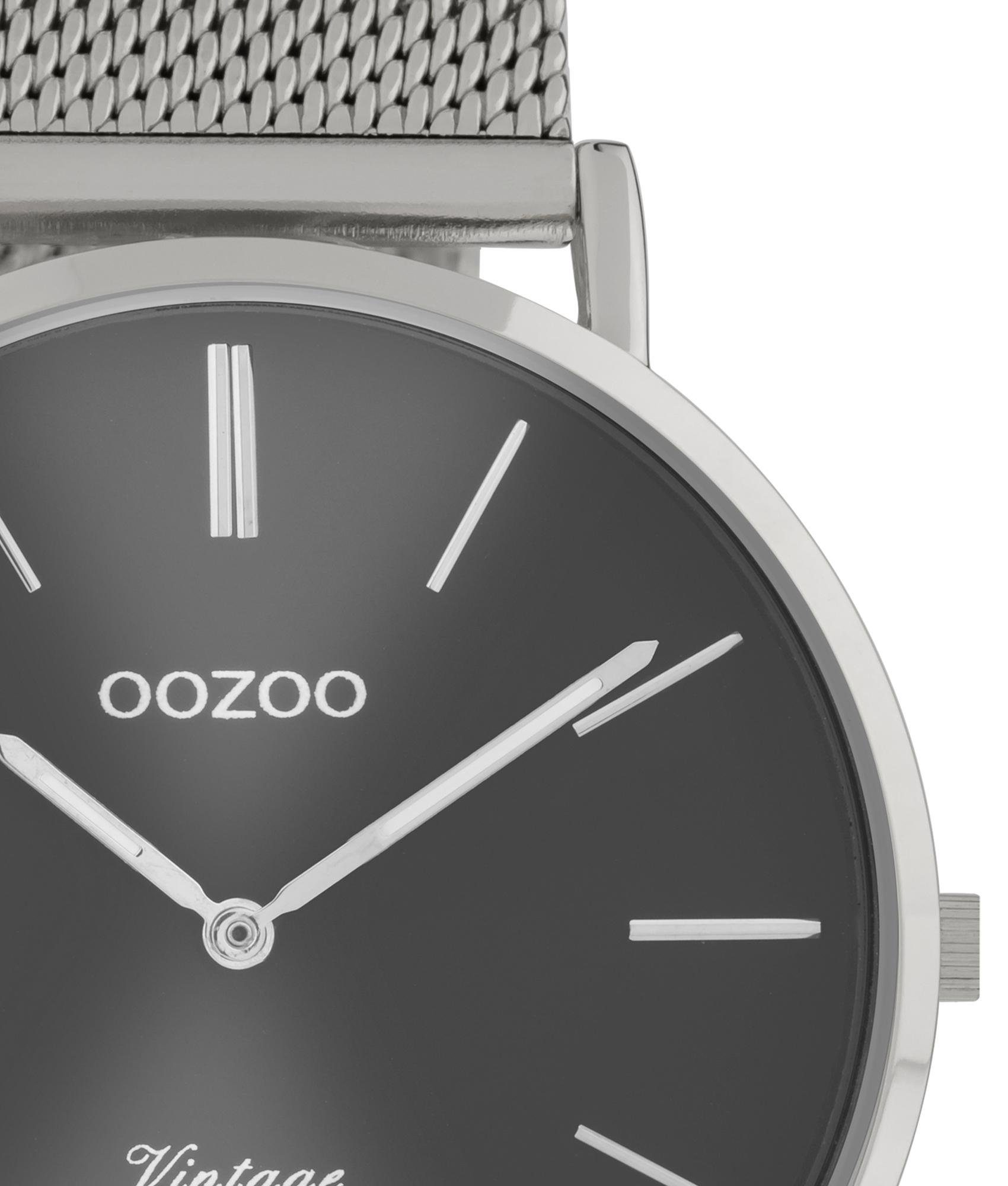 OOZOO Quarzuhr, Armbanduhr, Damenuhr, Herrenuhr, Edelstahlarmband