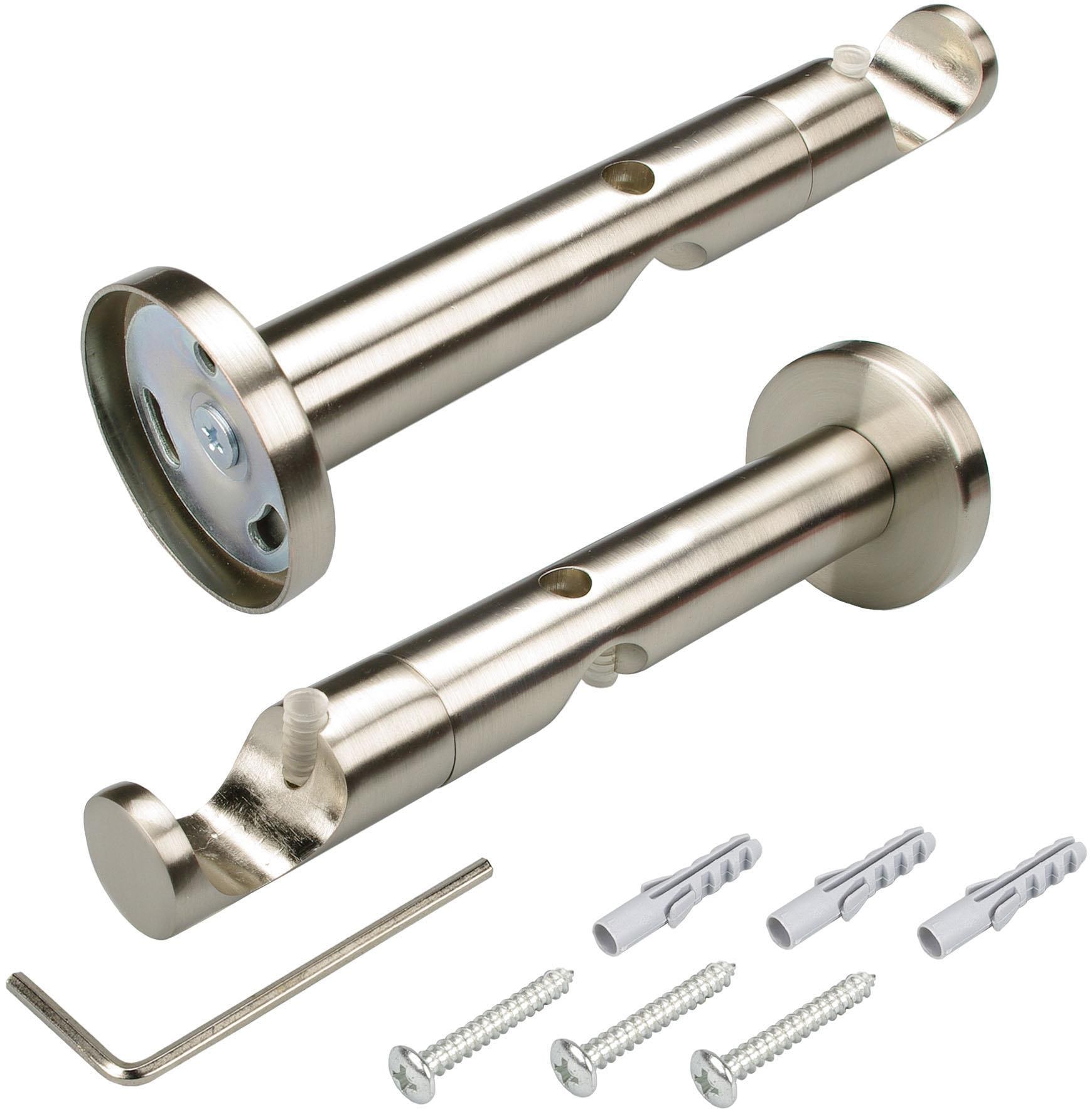 Liedeco Gardinenstange »CELQUADE02SG2L« Ø 25 mm 2 läufig-läufig Fixmaß 2-lä günstig online kaufen