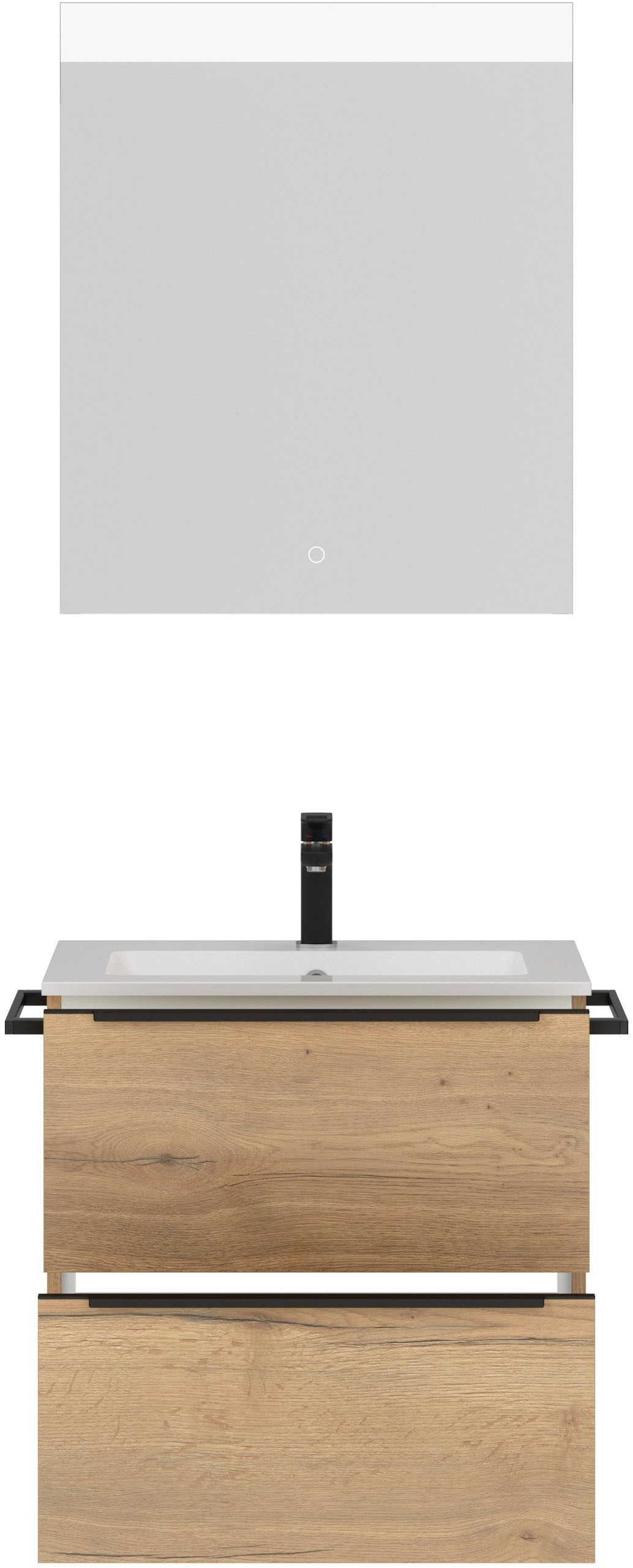 nobilia® Badmöbel-Set »Levere« vormontiert, mit Soft-Close, 2 Stk. tlg. günstig online kaufen