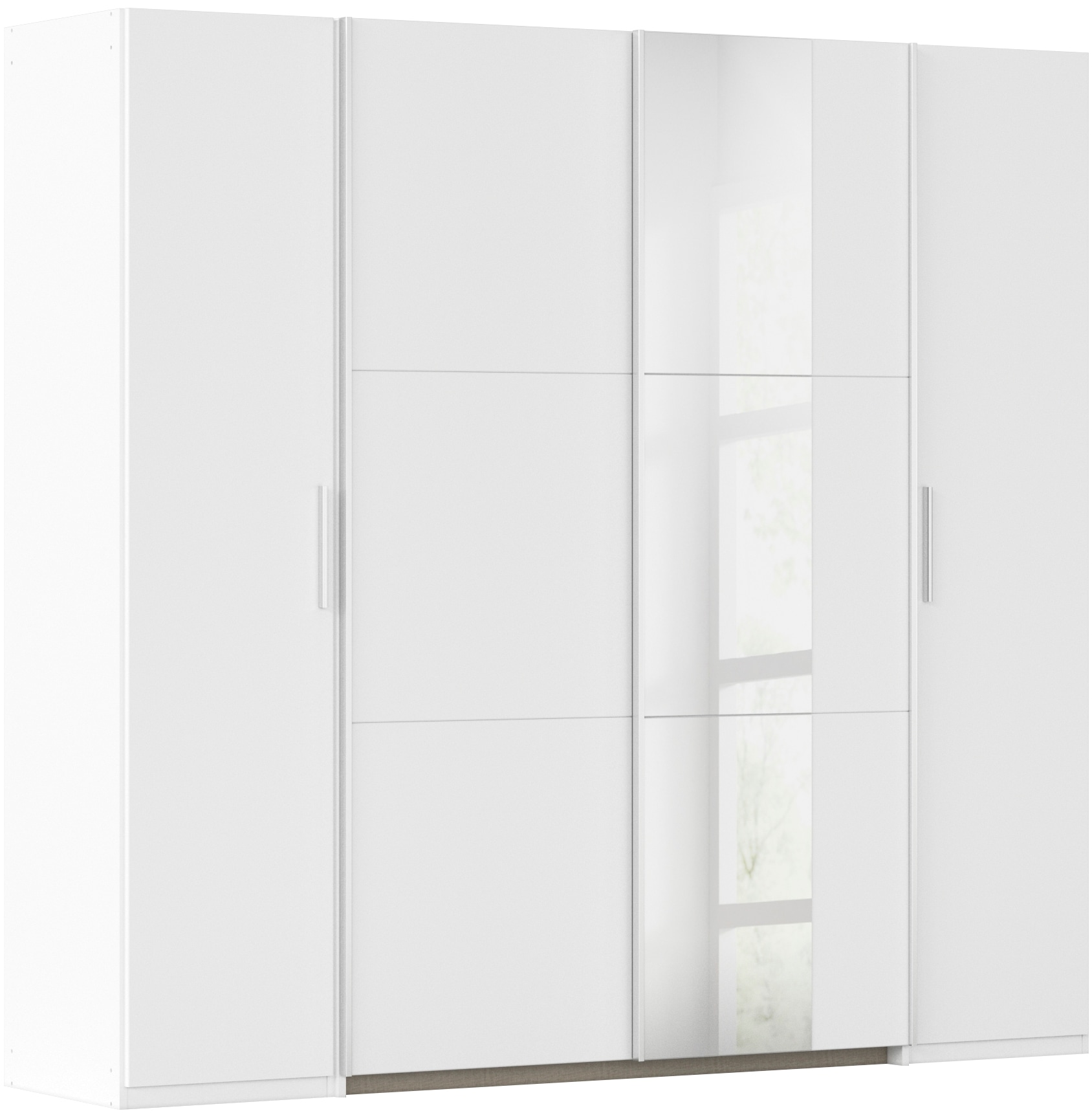 rauch Schwebetürenschrank »Kleiderschrank Drehtürenschrank Schrank Garderobe KRONACH TOPSELLER« in 3 Ausstattungen BASIC/CLASSIC/PREMIUM, Breiten 225/268/311/354 cm,  Kombischrank optional mit 1 oder 2 Spiegel viele Böden MADE IN GERMANY