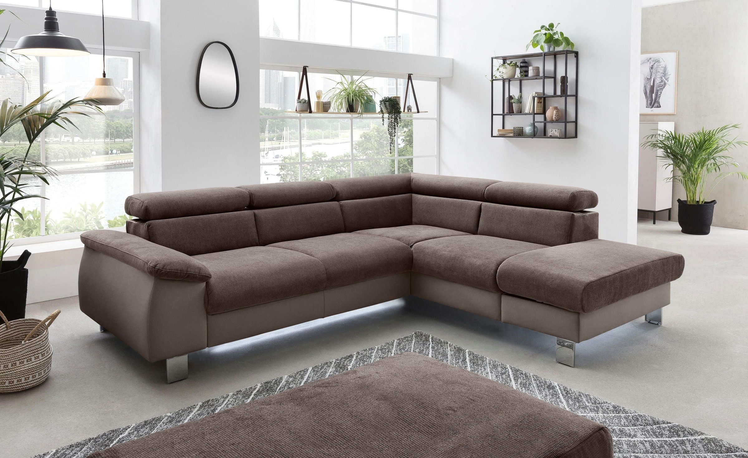 COTTA Polstergarnitur »Komaris L-Form«, (Set), Set bestehend aus: Ecksofa m günstig online kaufen