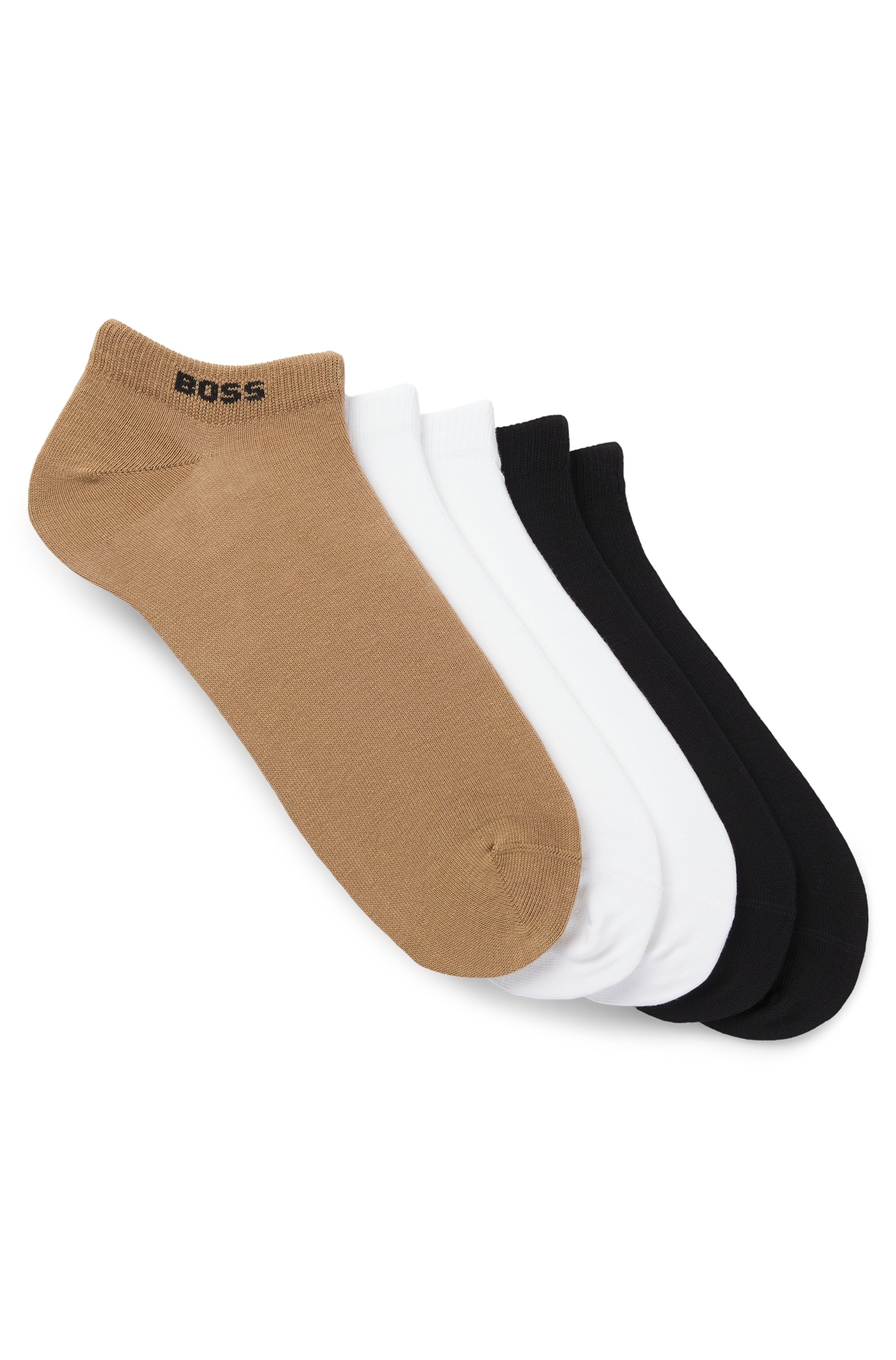 BOSS Sneakersocken »5P AS Uni CC« Packung, 5 Stk. tlg. mit BOSS Label