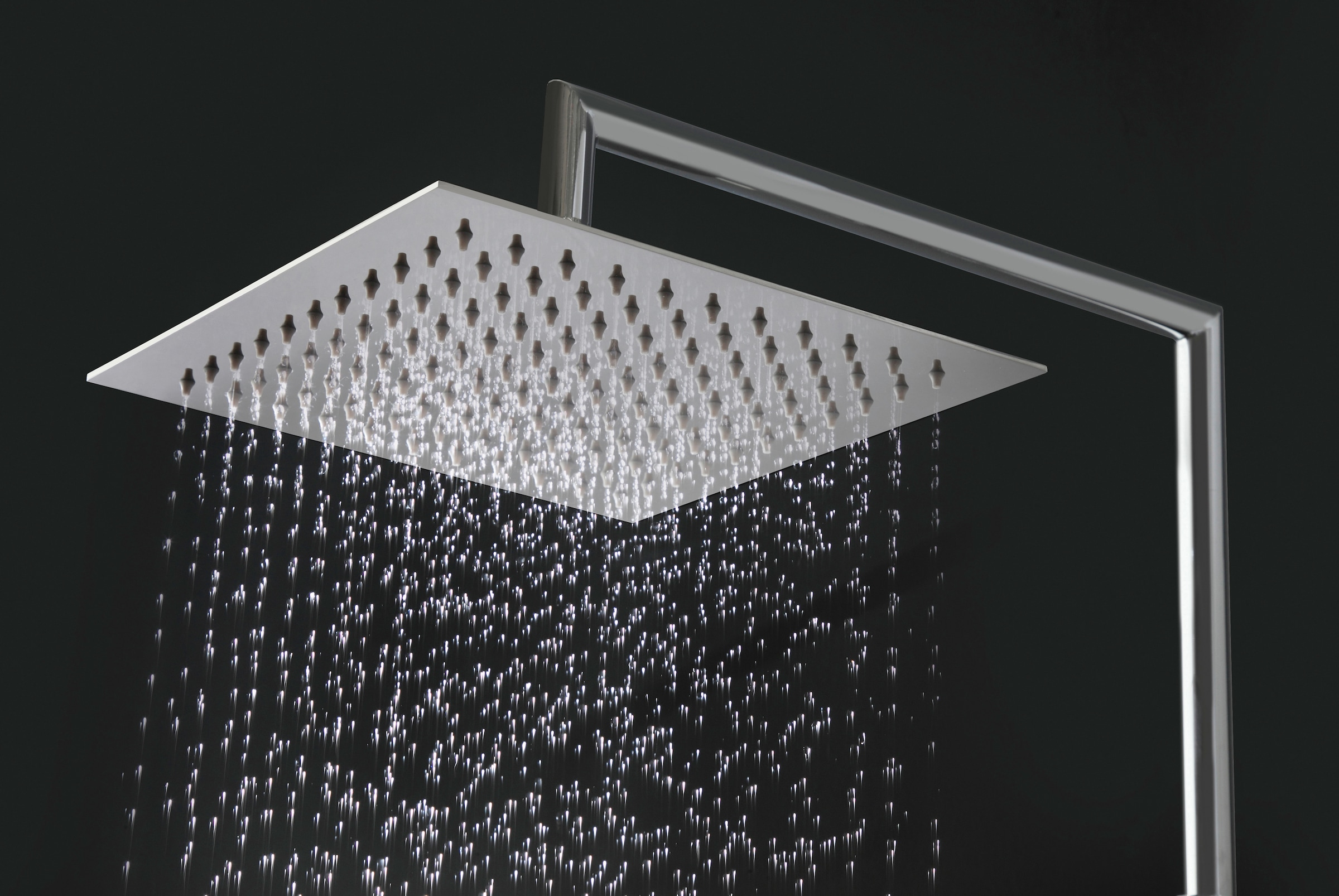 welltime Brausegarnitur »Raindrop«, Überkopfbrauseset Duschsystem Duschsäule Brauseset Regendusche