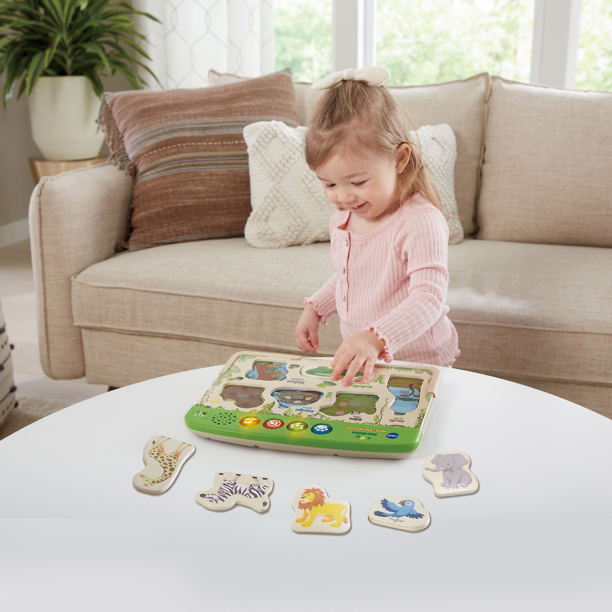 Vtech® Steckpuzzle »VTechBaby, Interaktives Holz-Tierpuzzle«, mit Soundeffekten; FSC®- schützt Wald - weltweit