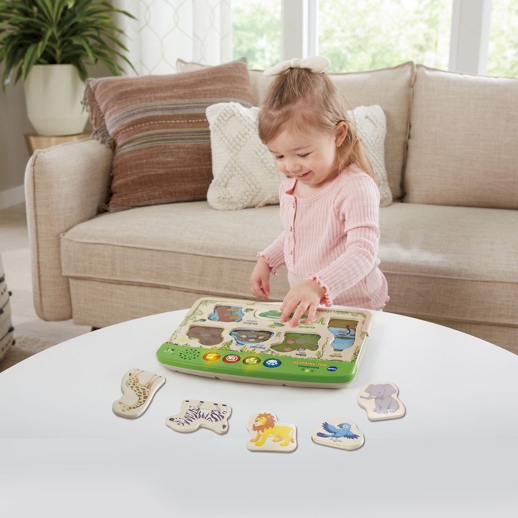 Vtech® Steckpuzzle »VTechBaby, Interaktives Holz-Tierpuzzle«