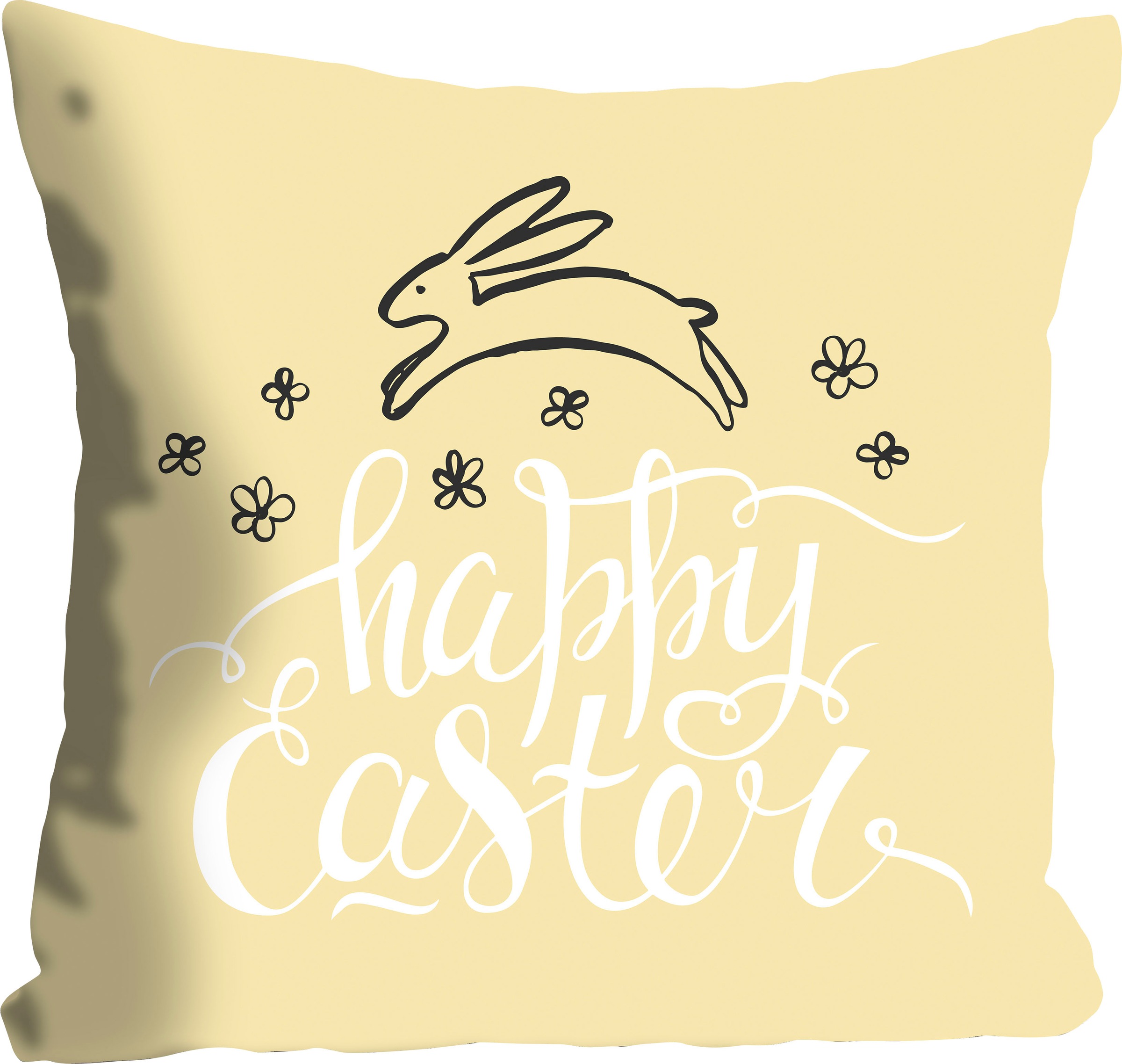 queence Dekokissen »Armelia« mit einem österlichen Schriftzug