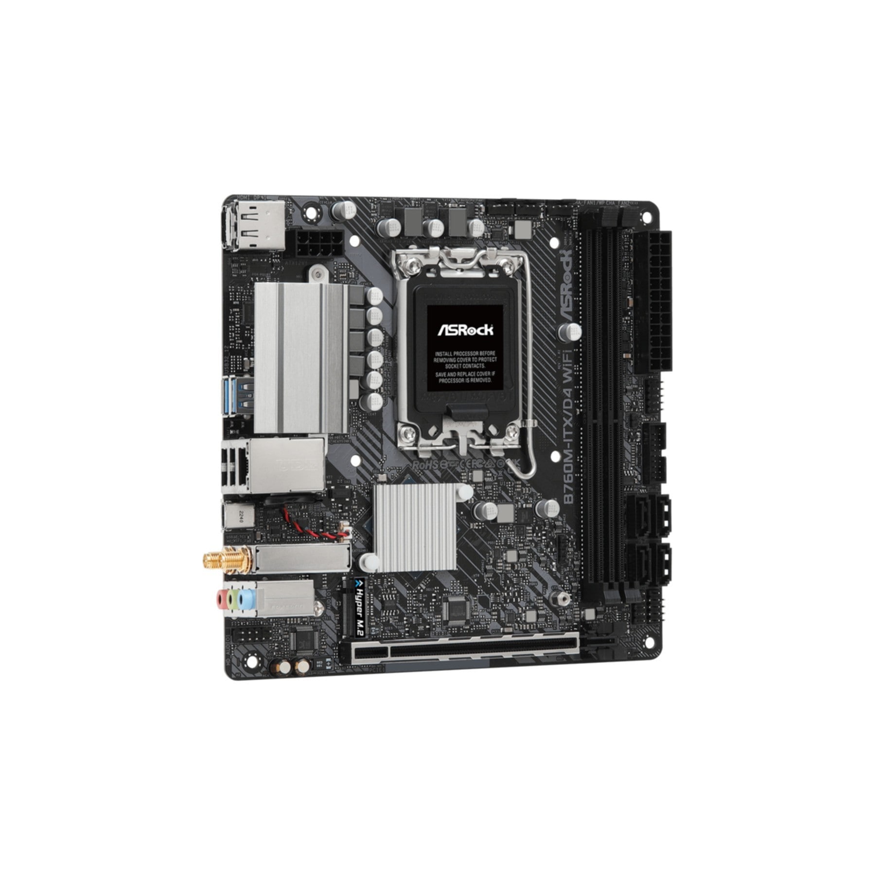 Asrock Mainboard »B760M-ITX/D4 WiFi«