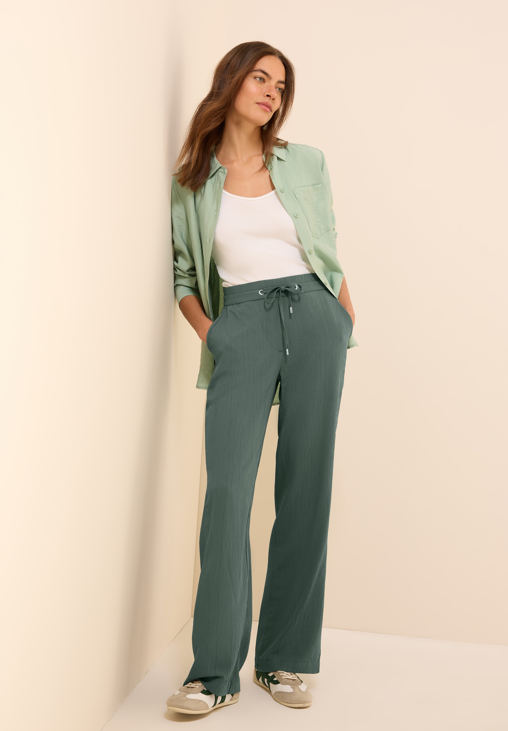 Cecil Stoffhose »Style Neele«  Sommerhose mit elastischem Bund und Tunnelzug