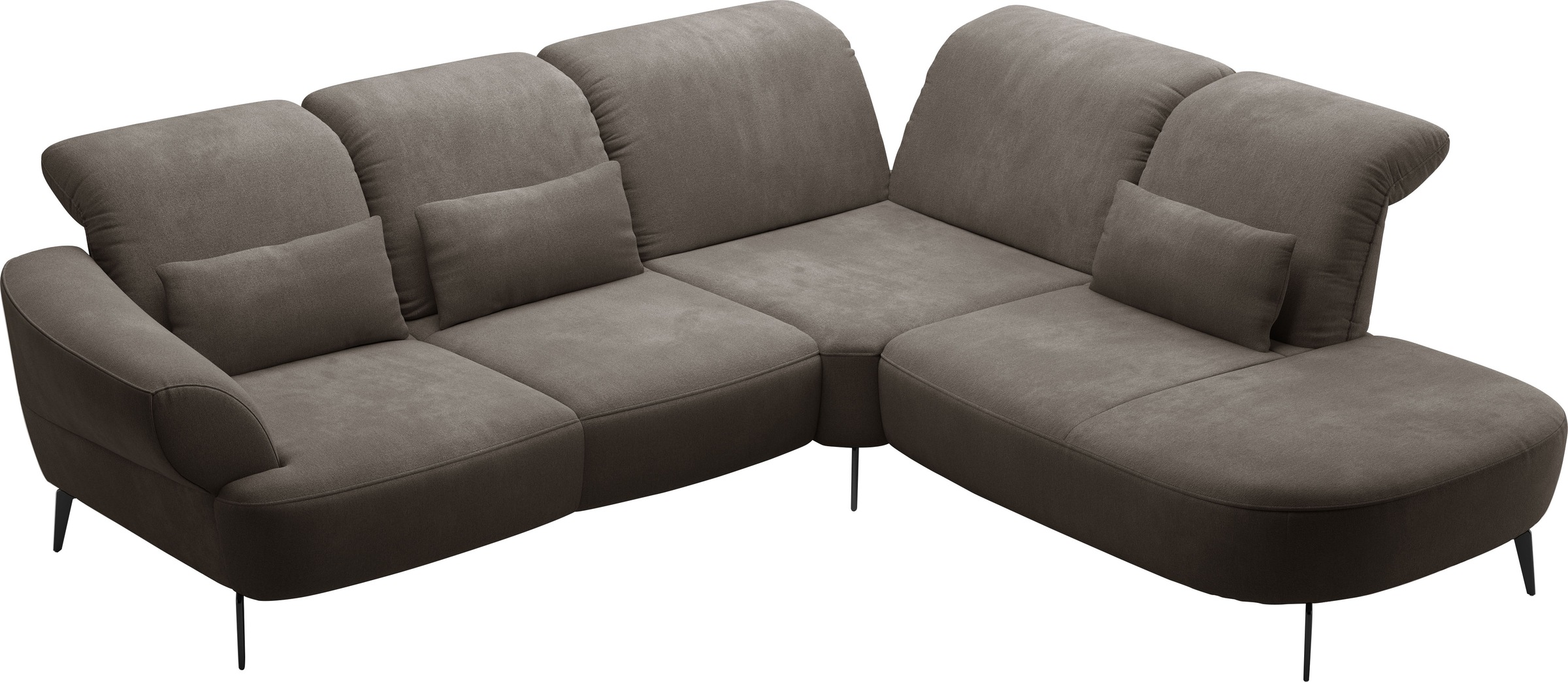 sit&more Ecksofa »Dance«, inkl.System Click&Seat und Sitztiefenverstellung