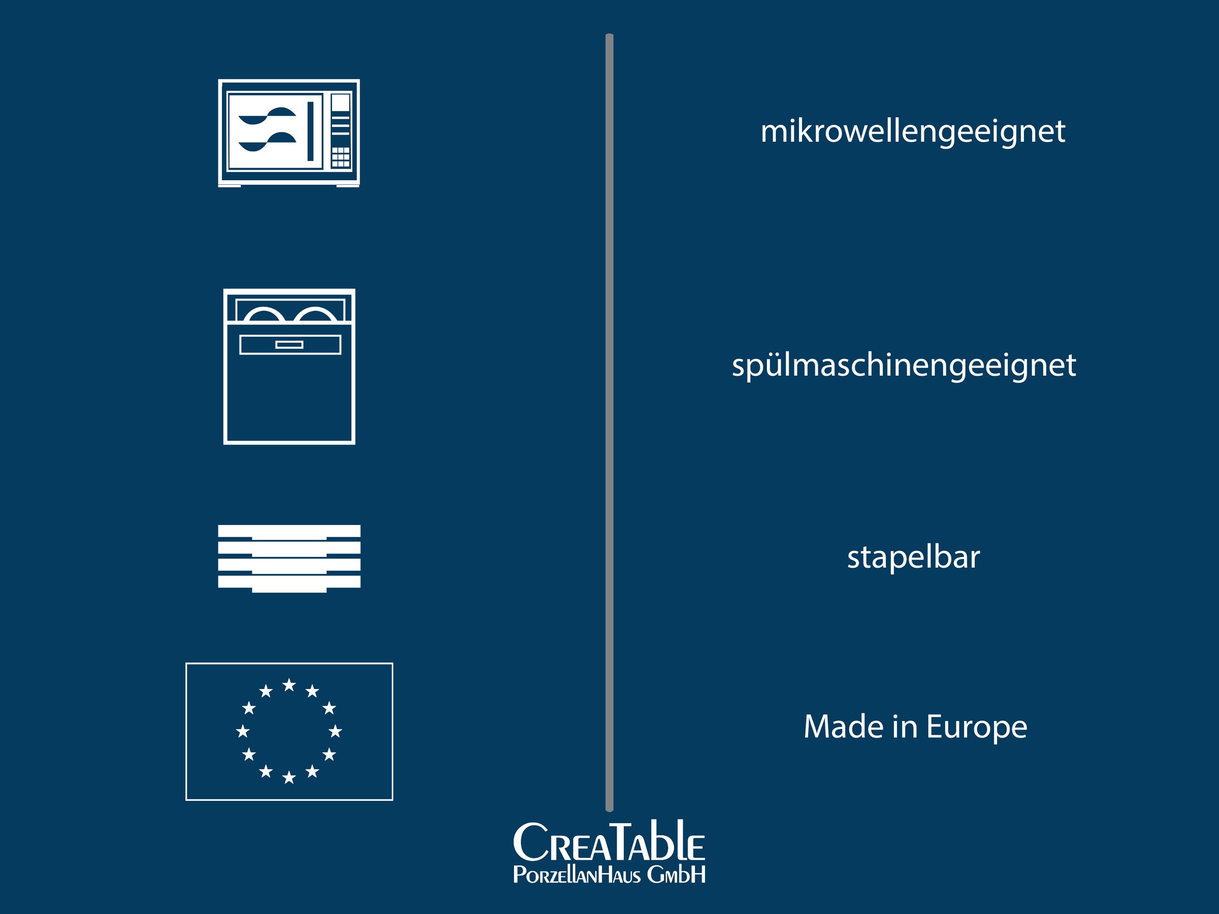 CreaTable Schüssel »Allround Magic Blue, Buddha Bowl, 4-tlg.« 4 aus Steinzeug Moderne Coupeform, Reaktivglasur
