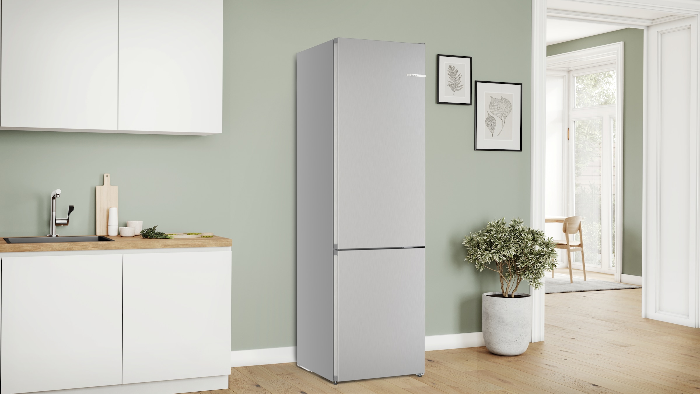 BOSCH Kühl-/Gefrierkombination Serie 4 »KGN392LAG«