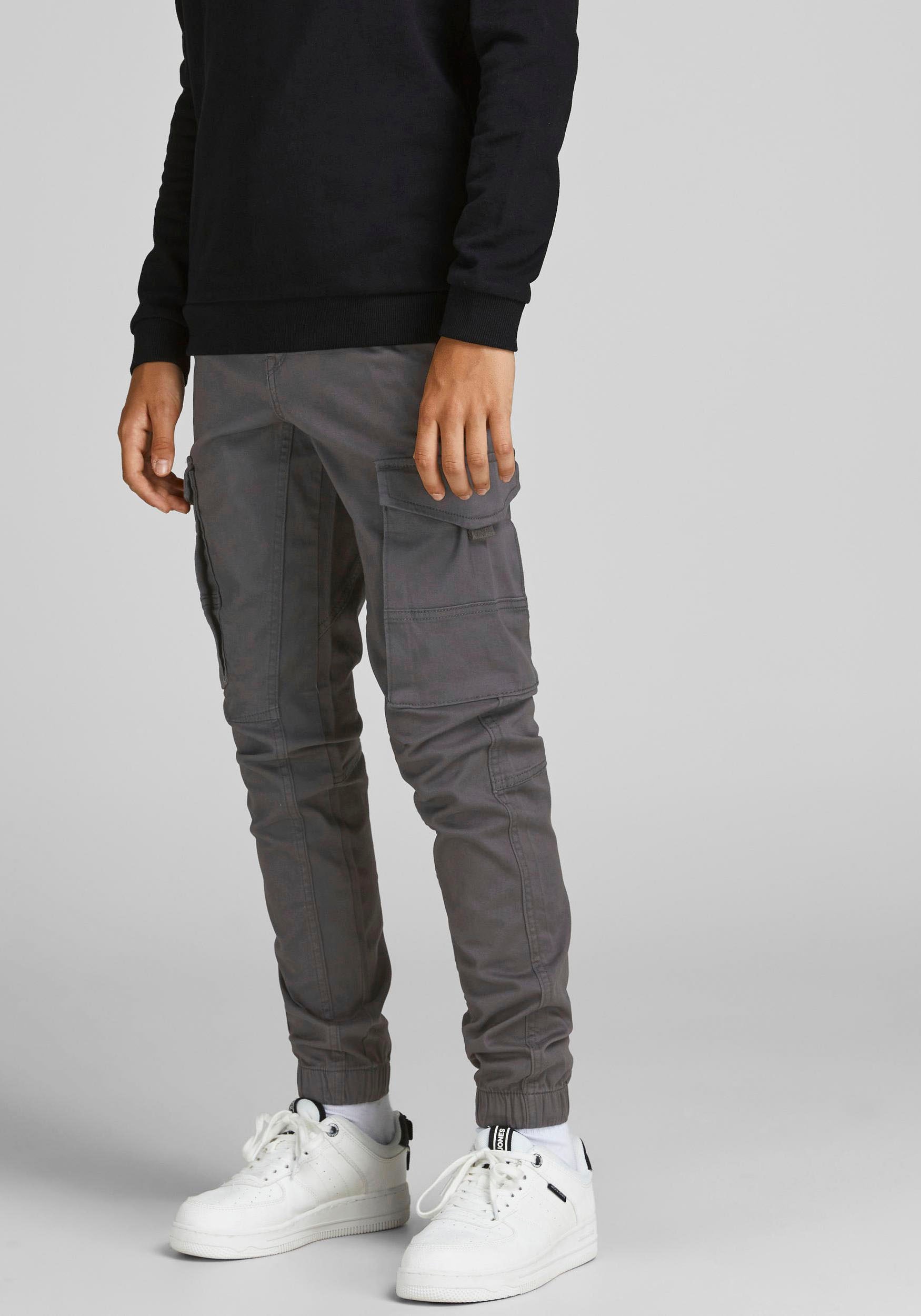 Jack & Jones Junior Cargohose »JPSTPAUL JJFLAKE 542 ASPHALT NOOS JNR«