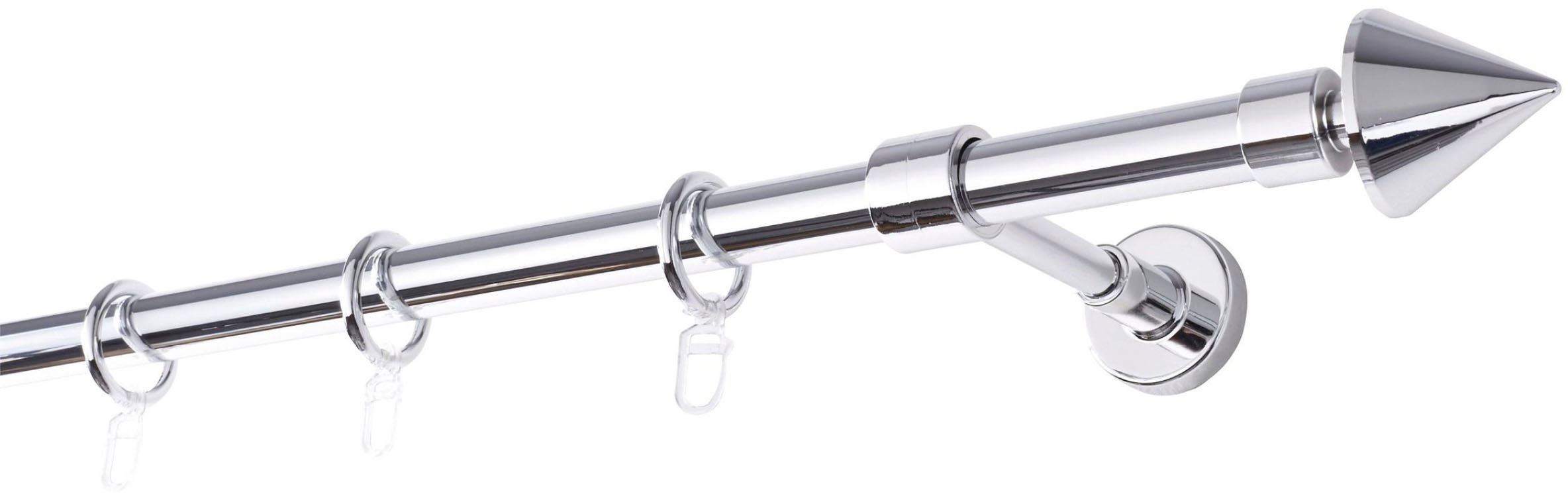 GARESA Gardinenstange »BASE« Ø 20 mm 1 läufig-läufig Wunschmaßlänge Vorhang günstig online kaufen