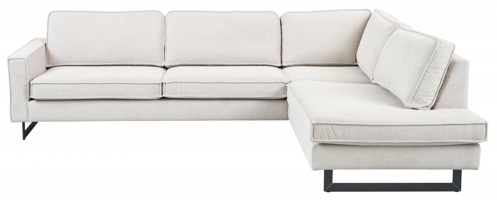Home affaire Ecksofa »Pinto, 290 cm, Cord, Chenille, Lederoptik, Ottomane l günstig online kaufen